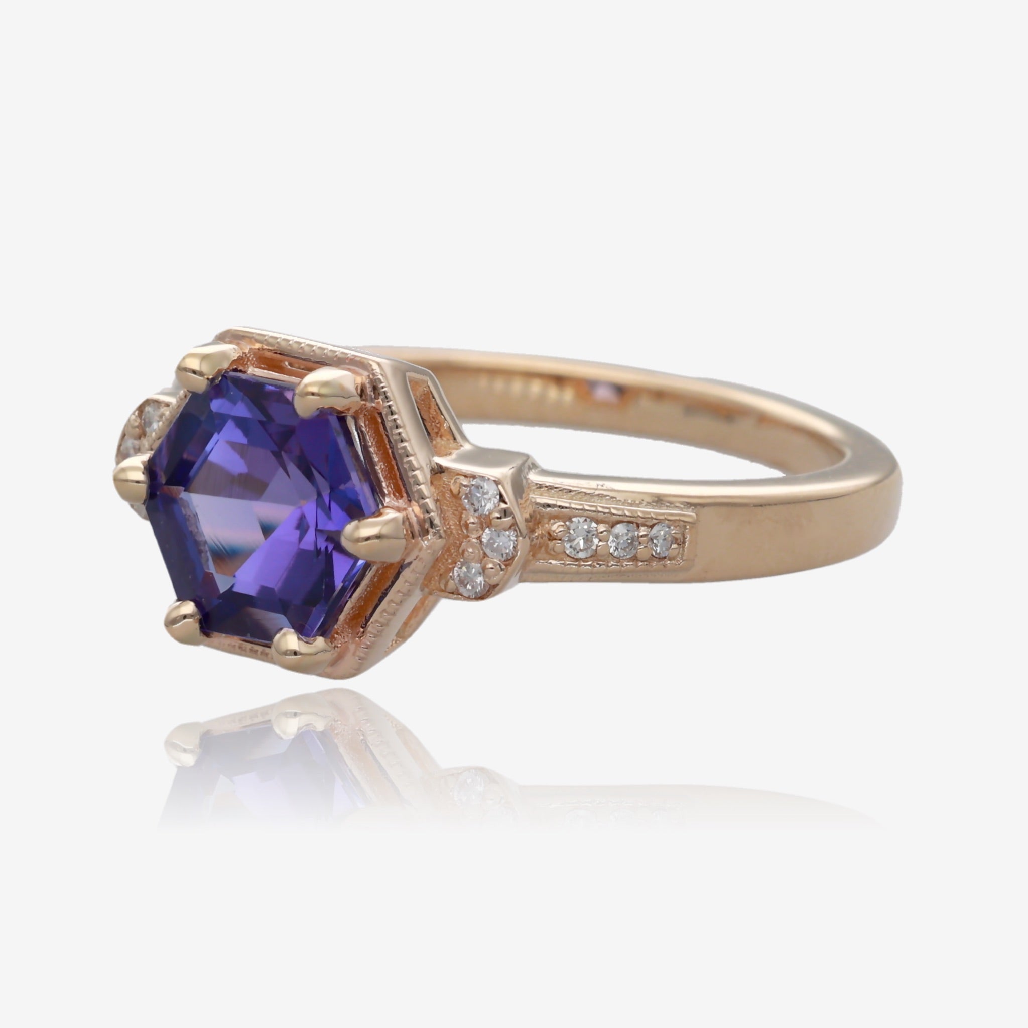 Triumphant Tanzanite and Gold Ring