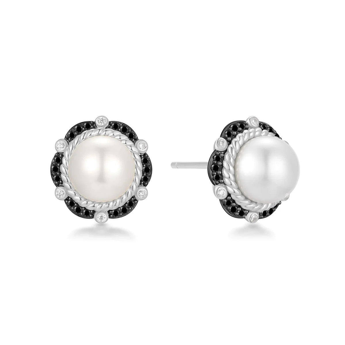 Shell Pearl Bloom Stud Earrings