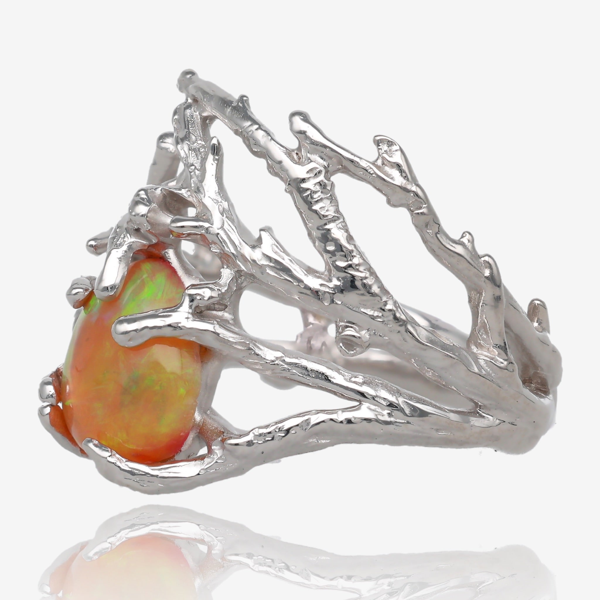 Sunshine Through the Branches Opal Ring