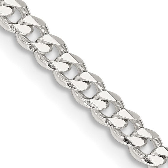 18" Sterling Silver 3.5mm Curb Chain