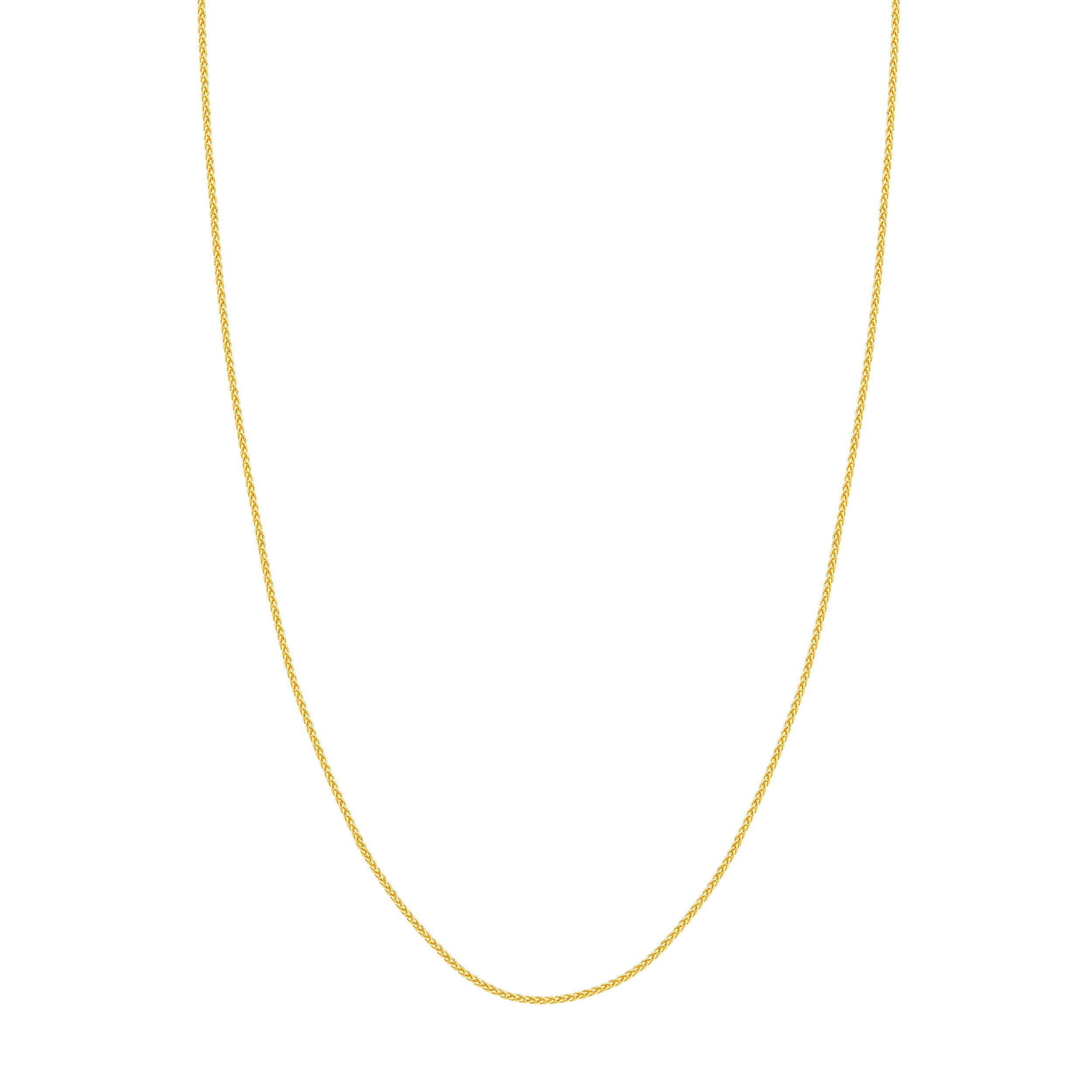 18" 14KY 1.25mm Wheat Chain