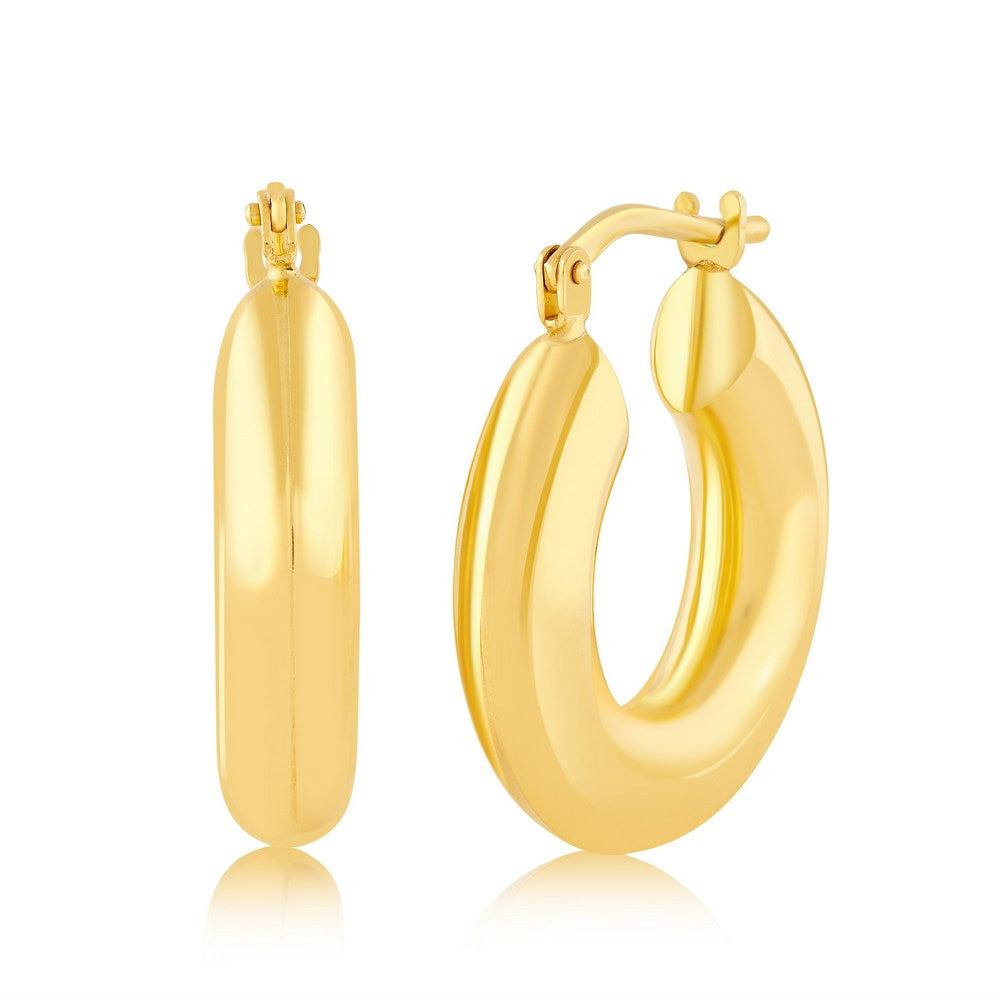 Luxe Gold Filled Puff Hoops 20mm