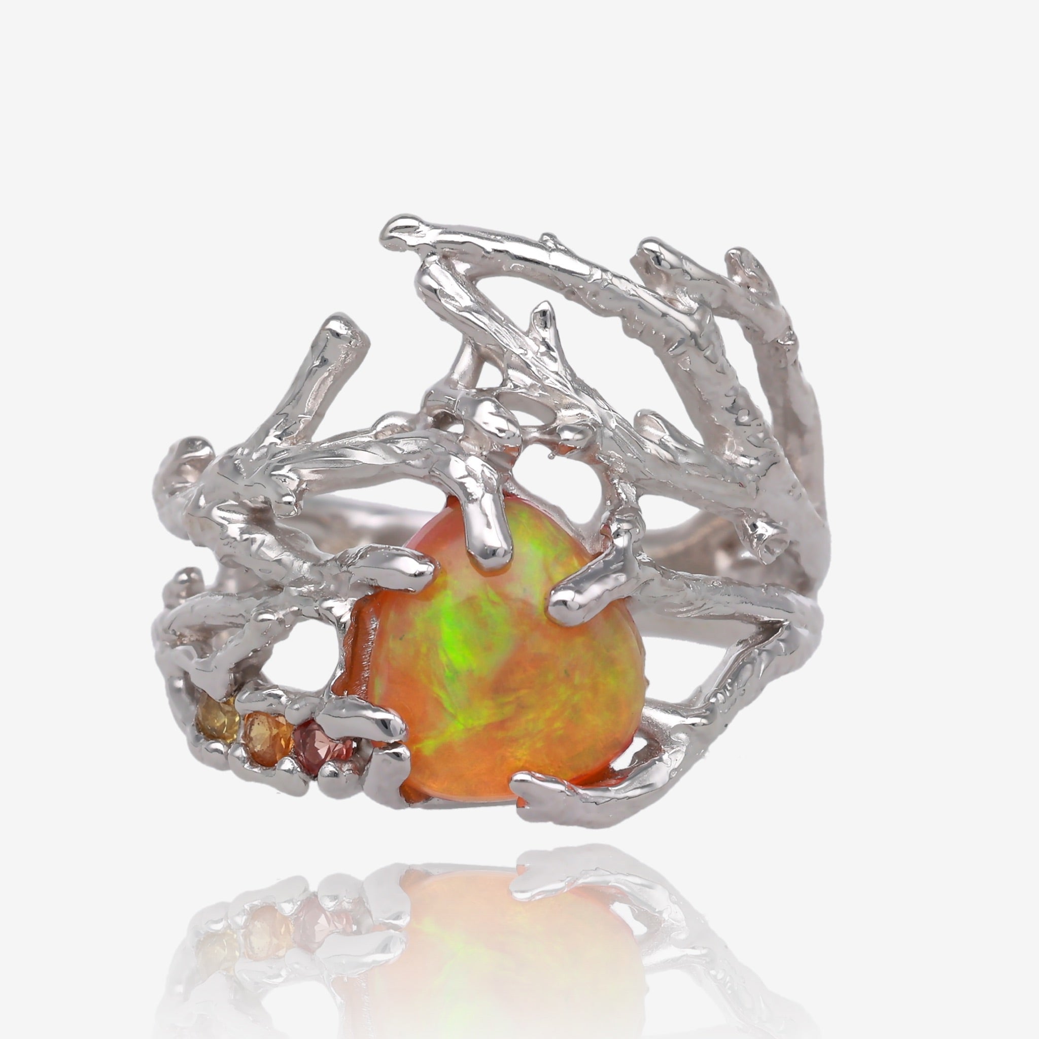 Sunshine Through the Branches Opal Ring