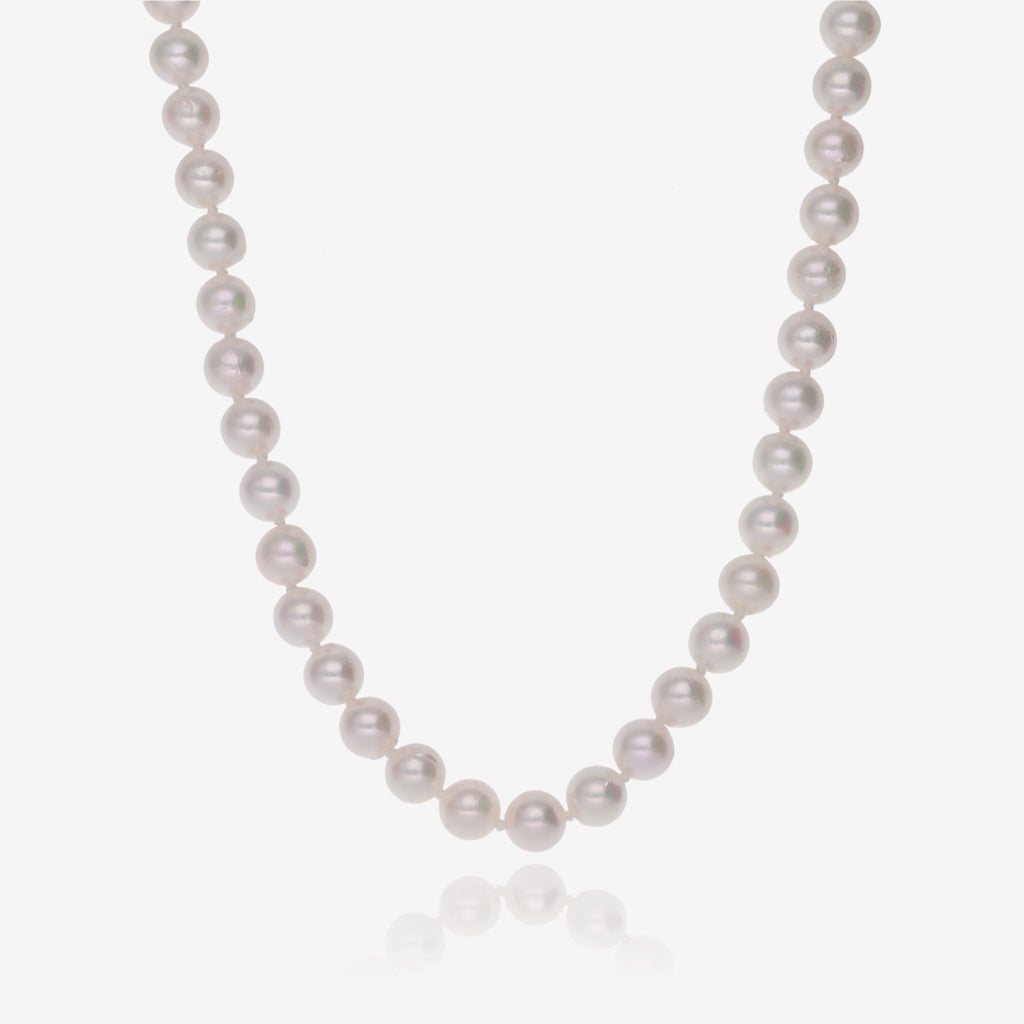 Delicate Akoya Luminous Cremé Pearl Strand Necklace