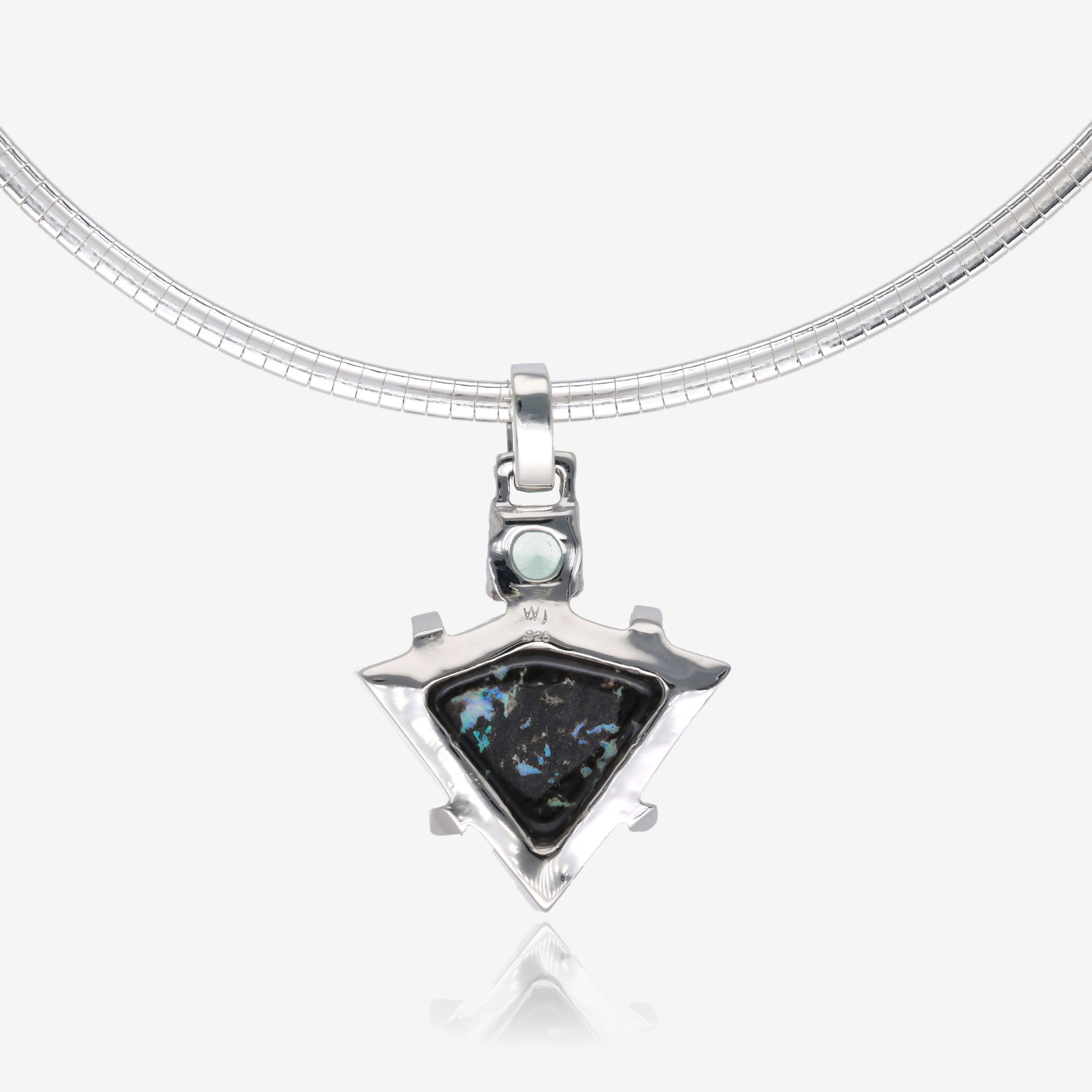 Huntress Leopard Opal and Beryl Pendant