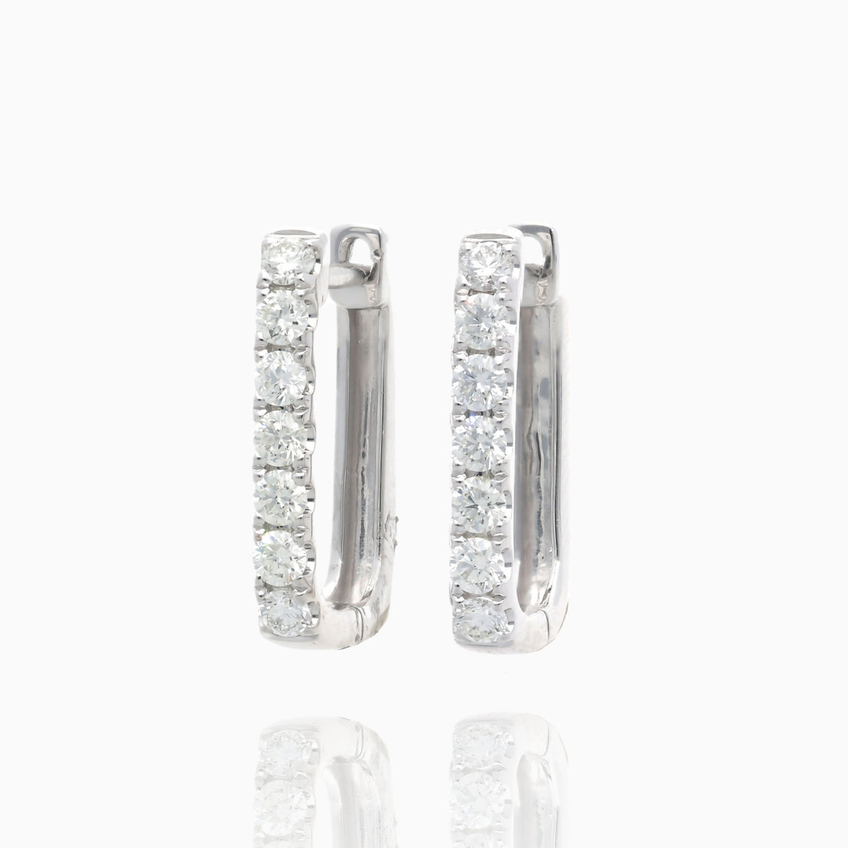 Diamond Frame Hoops