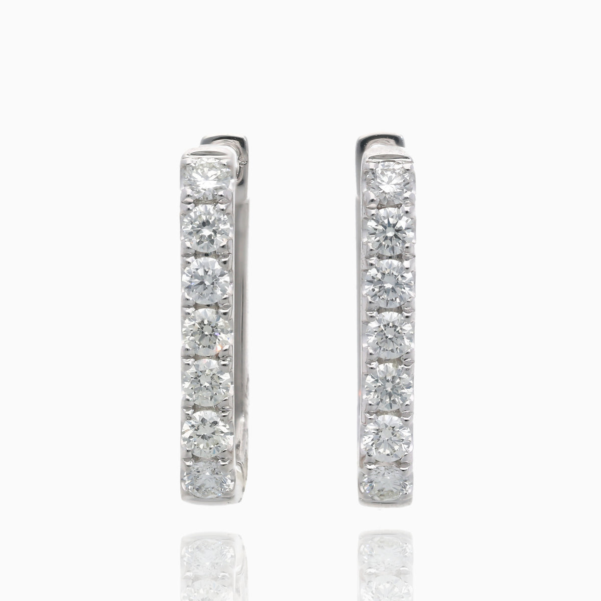 Diamond Frame Hoops