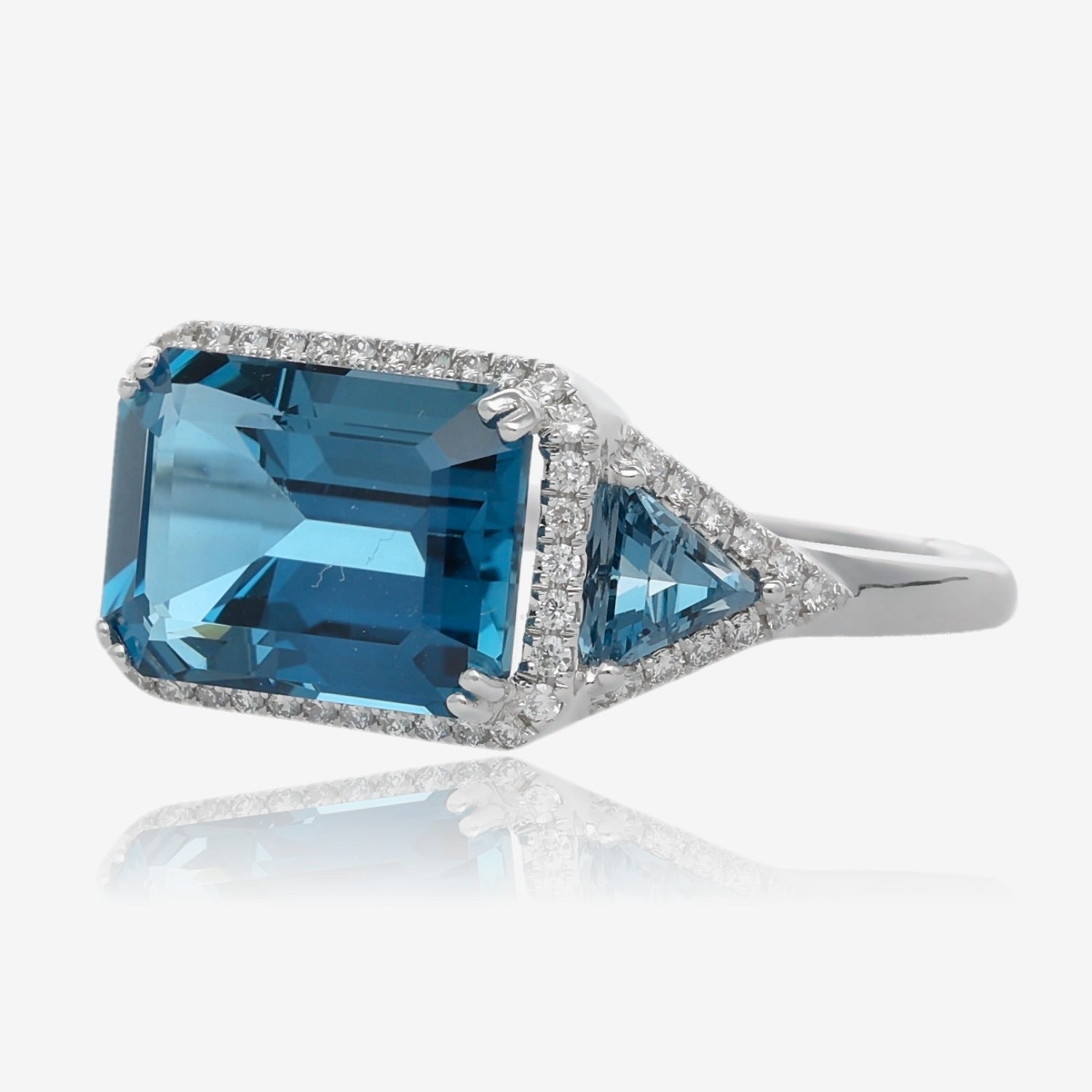 Luxe London Blue Topaz Ring