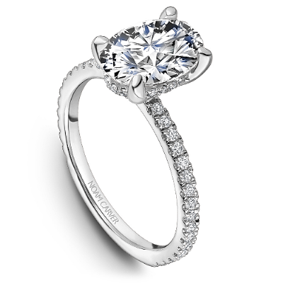 Noam Carver Bridal Hidden Halo Semi-mount Engagement