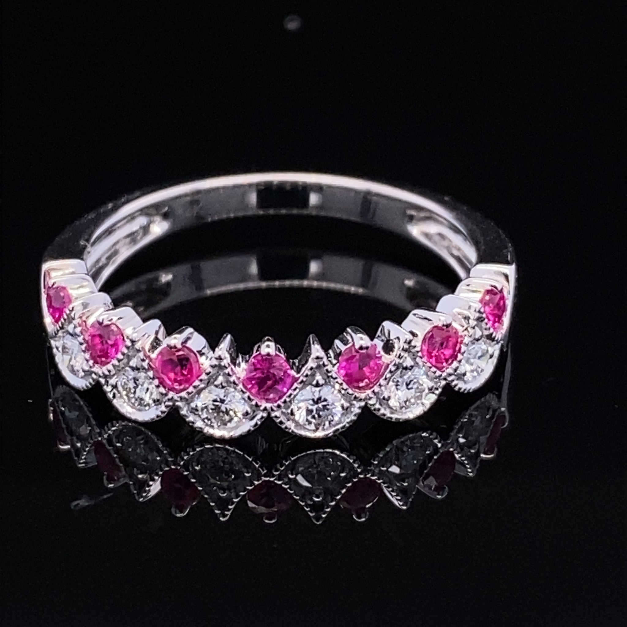 Crowning Glory Fine Gemstone & Diamond Band