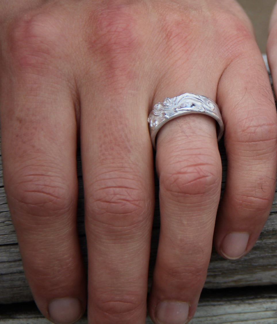 Silver Octopus Ring, Seafloor Wide