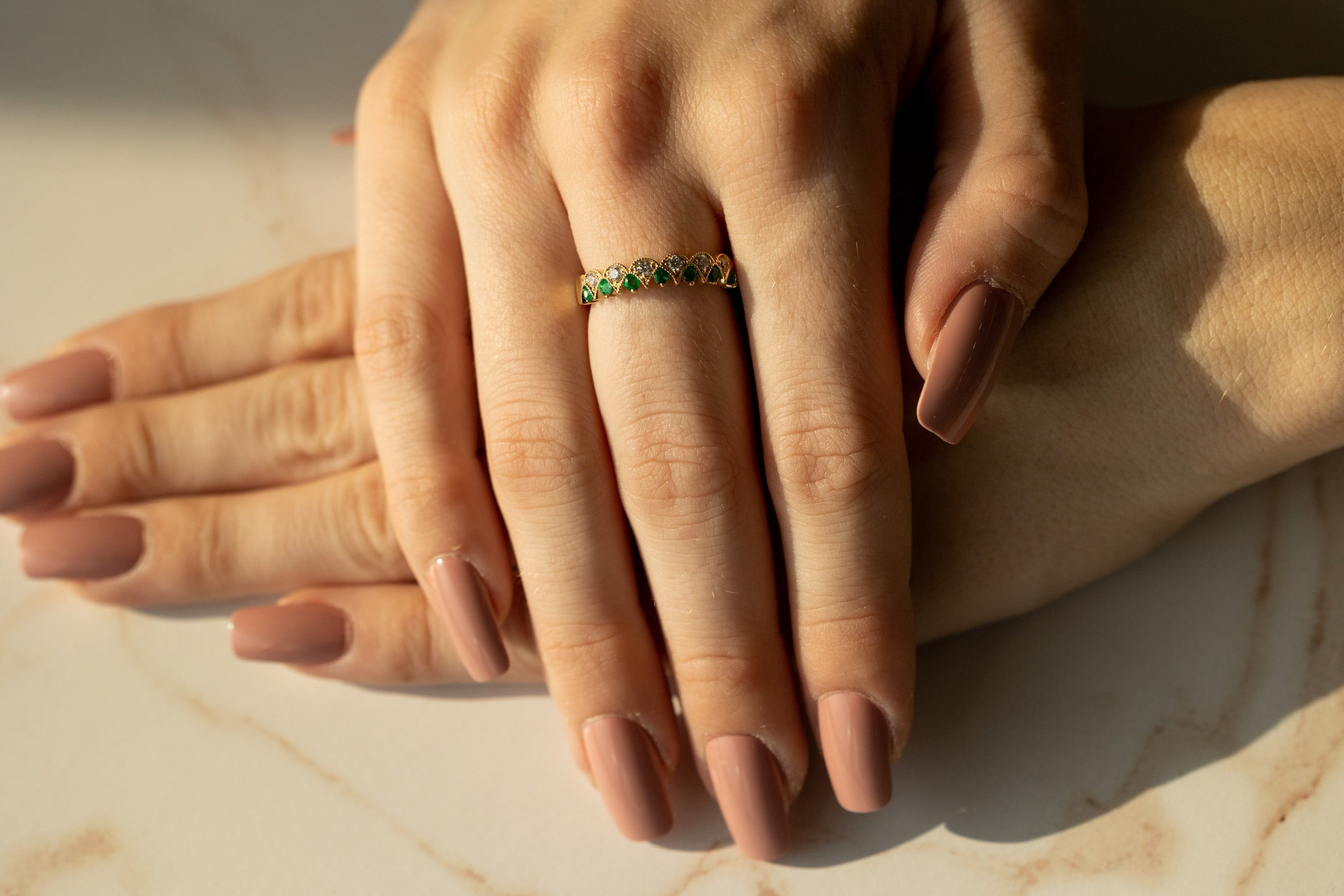 Crowning Glory Fine Gemstone & Diamond Band
