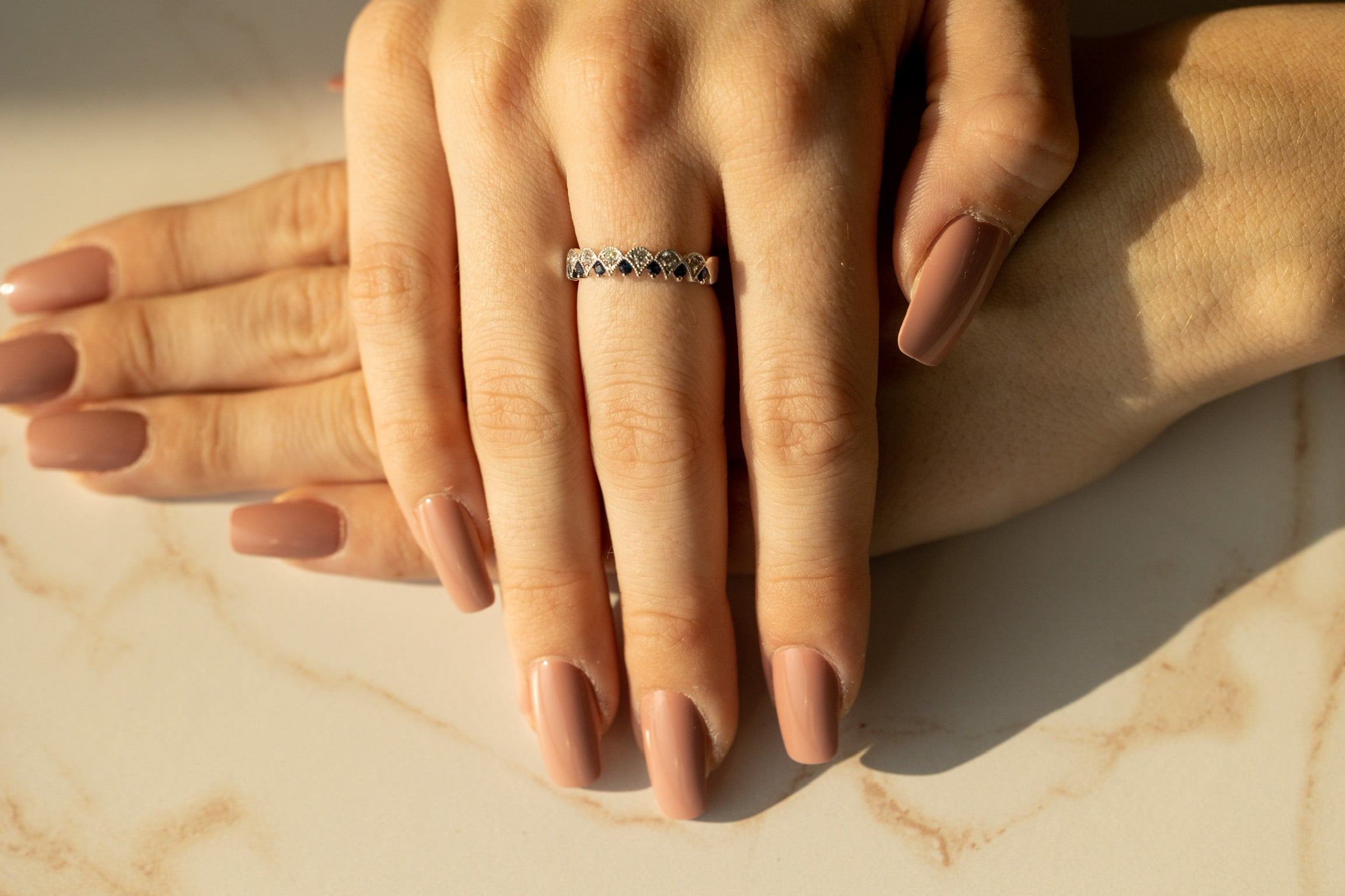 Crowning Glory Fine Gemstone & Diamond Band