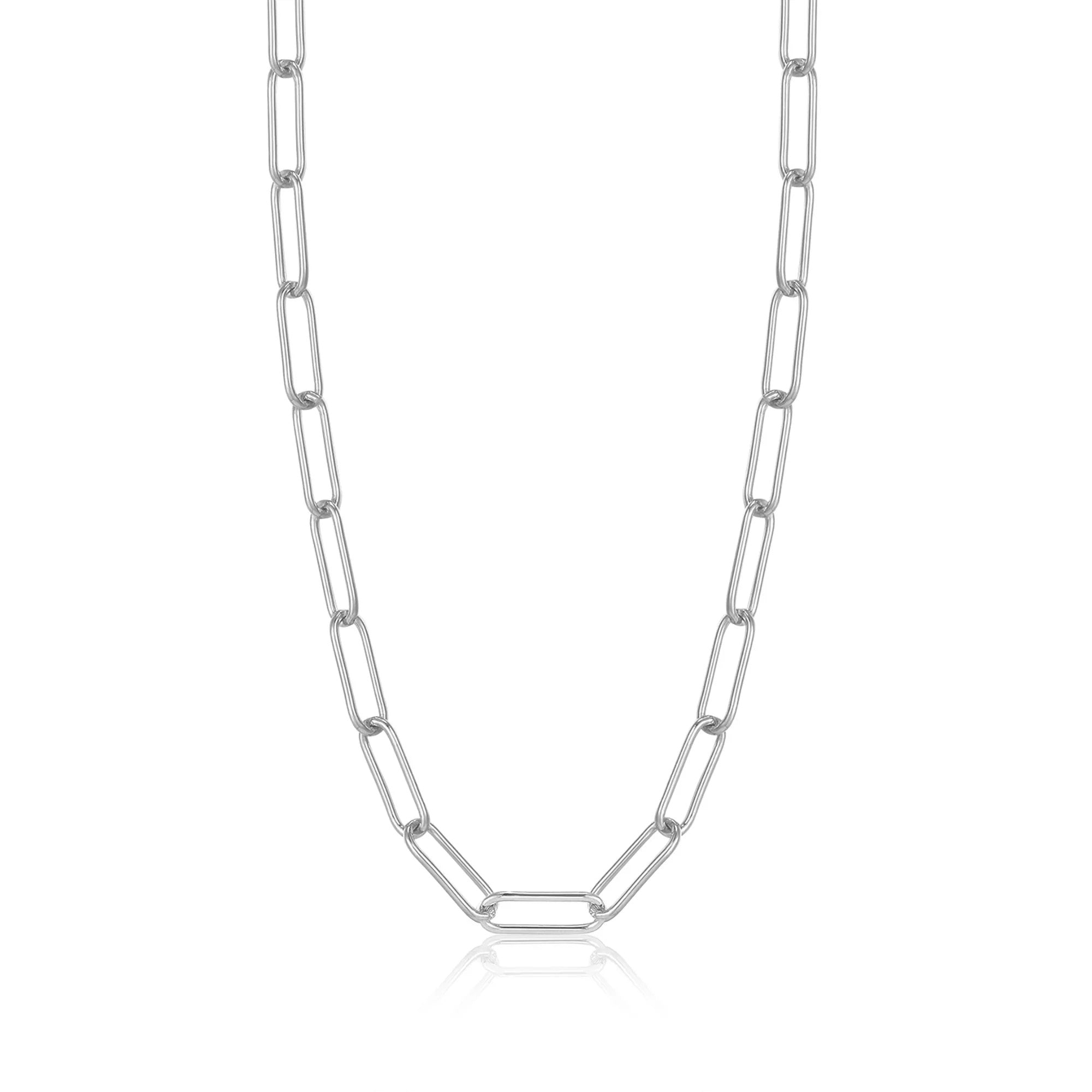 Silver Paperclip Chunky Chain Necklace – Wexford Jewelers