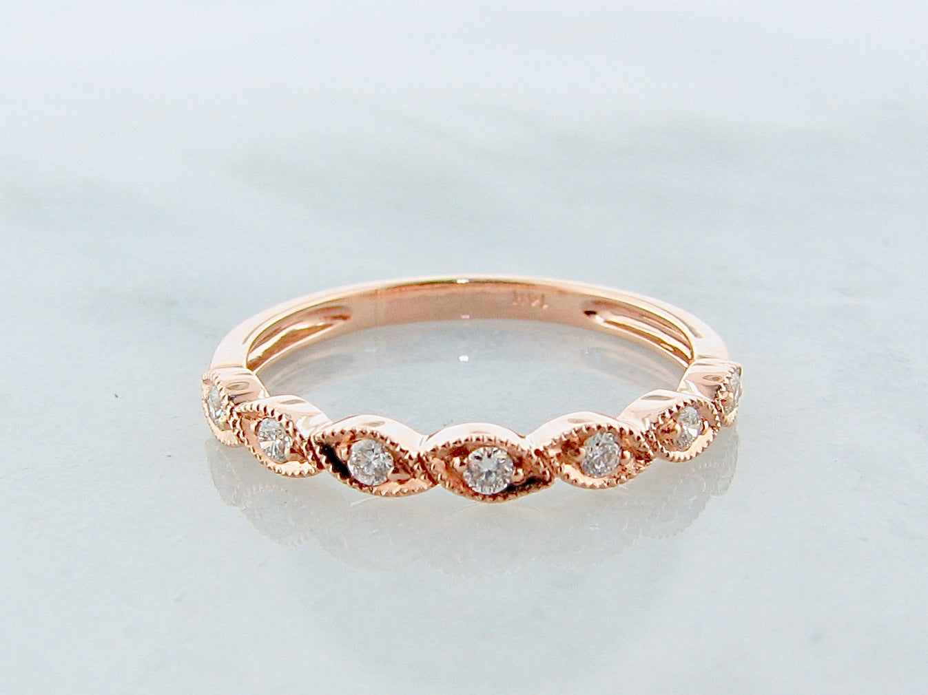 Leaves of Love Diamond Stacking Band