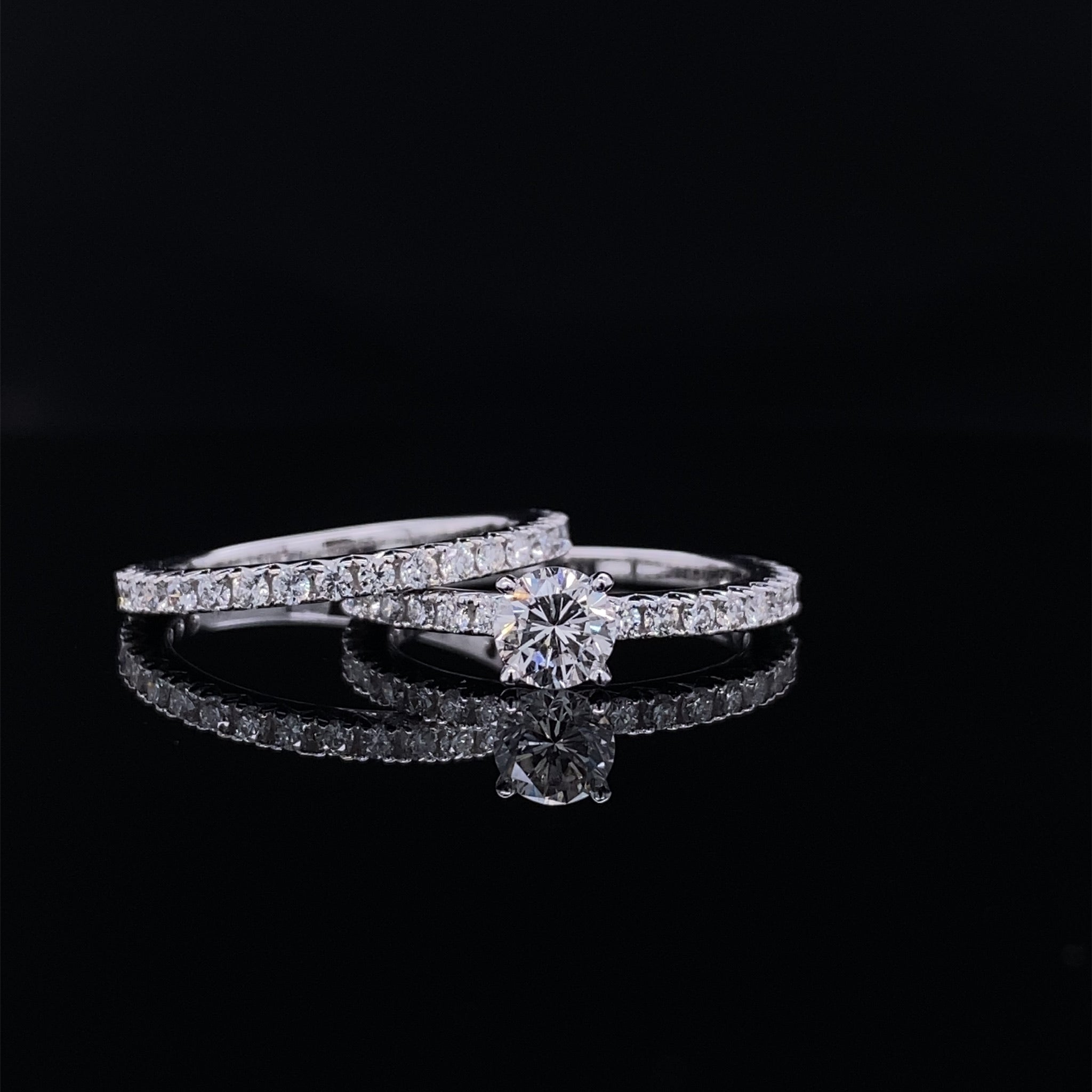 Timeless Love Diamond Engagement Bridal Wedding Set