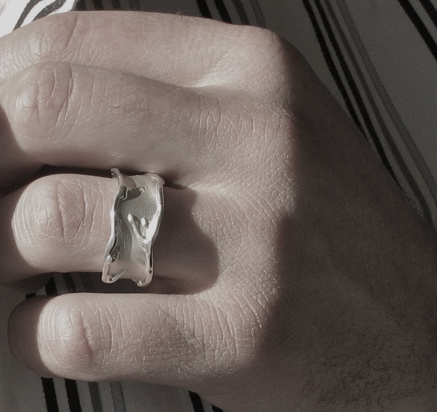 Silver Band, Wide Melted