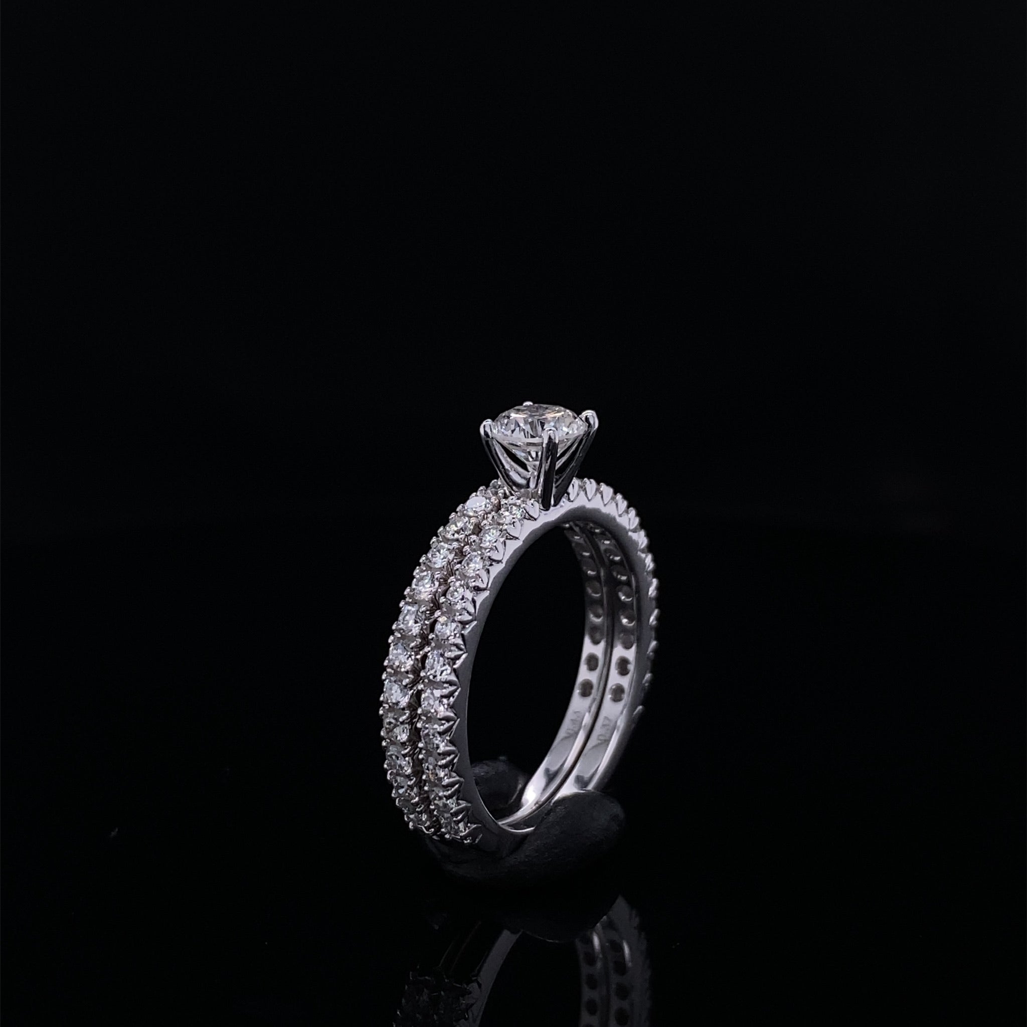 Timeless Love Diamond Engagement Bridal Wedding Set
