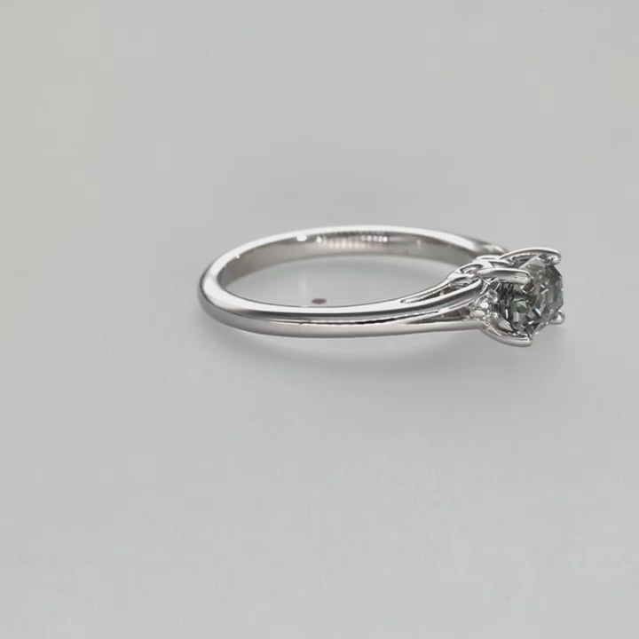 Smoke and Mirrors Lavender Gray Sapphire Ring