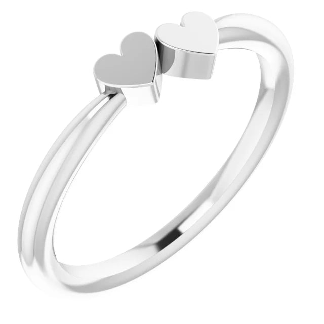 Heart Family Engravable Ring