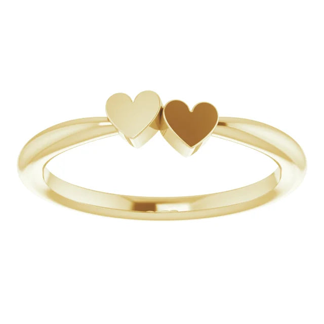 Heart Family Engravable Ring