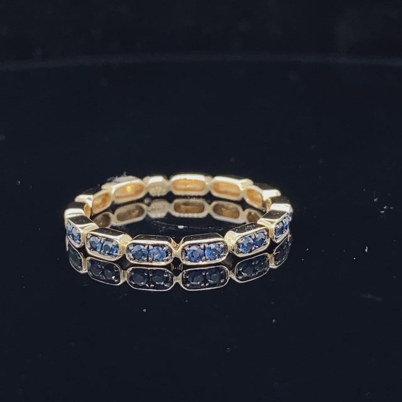 Sapphire Gondola Style Stacking Band