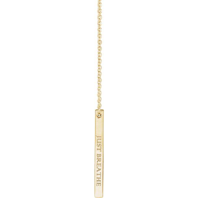 Golden Message Solid Gold Vertical Bar