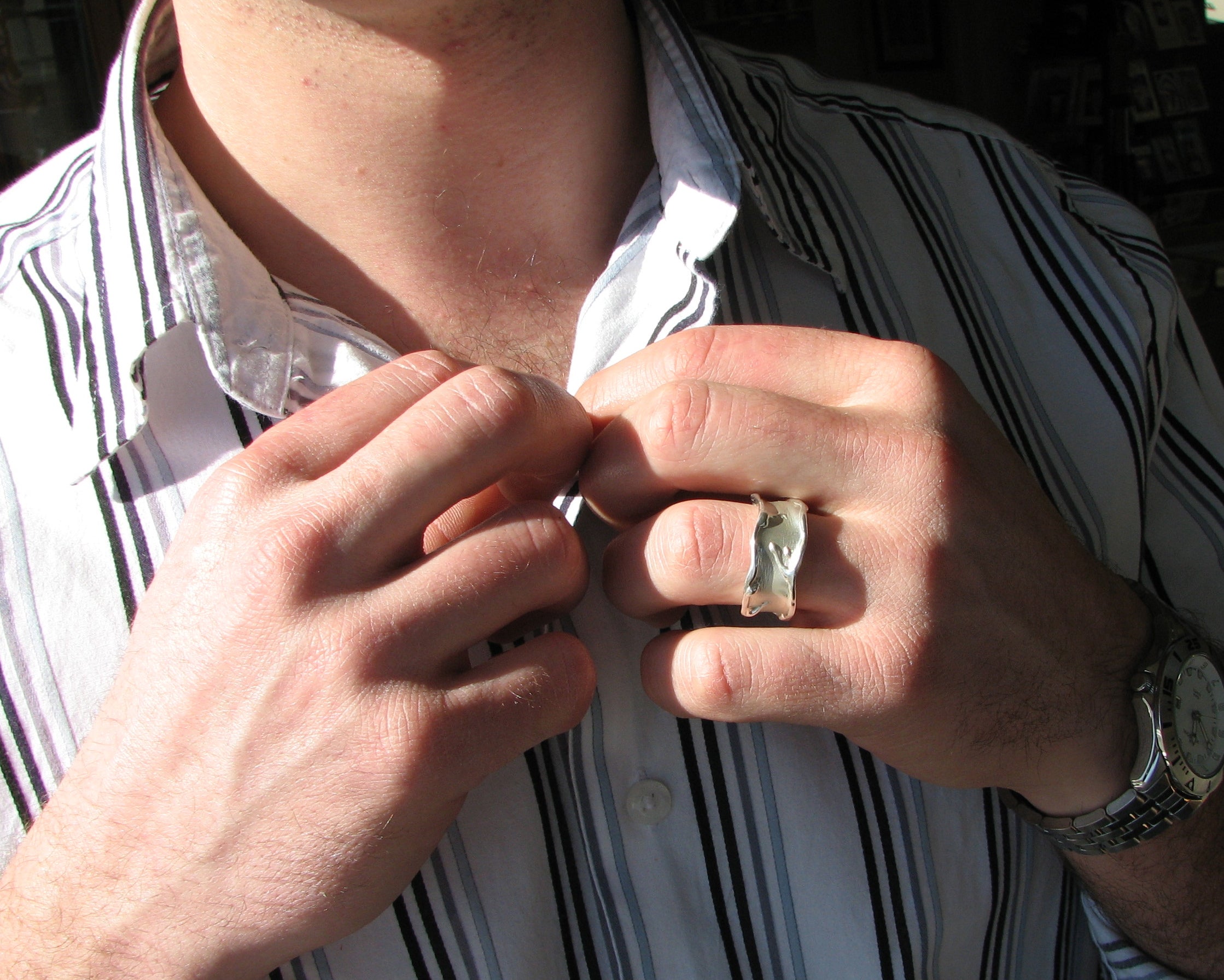 Silver Band, Wide Melted