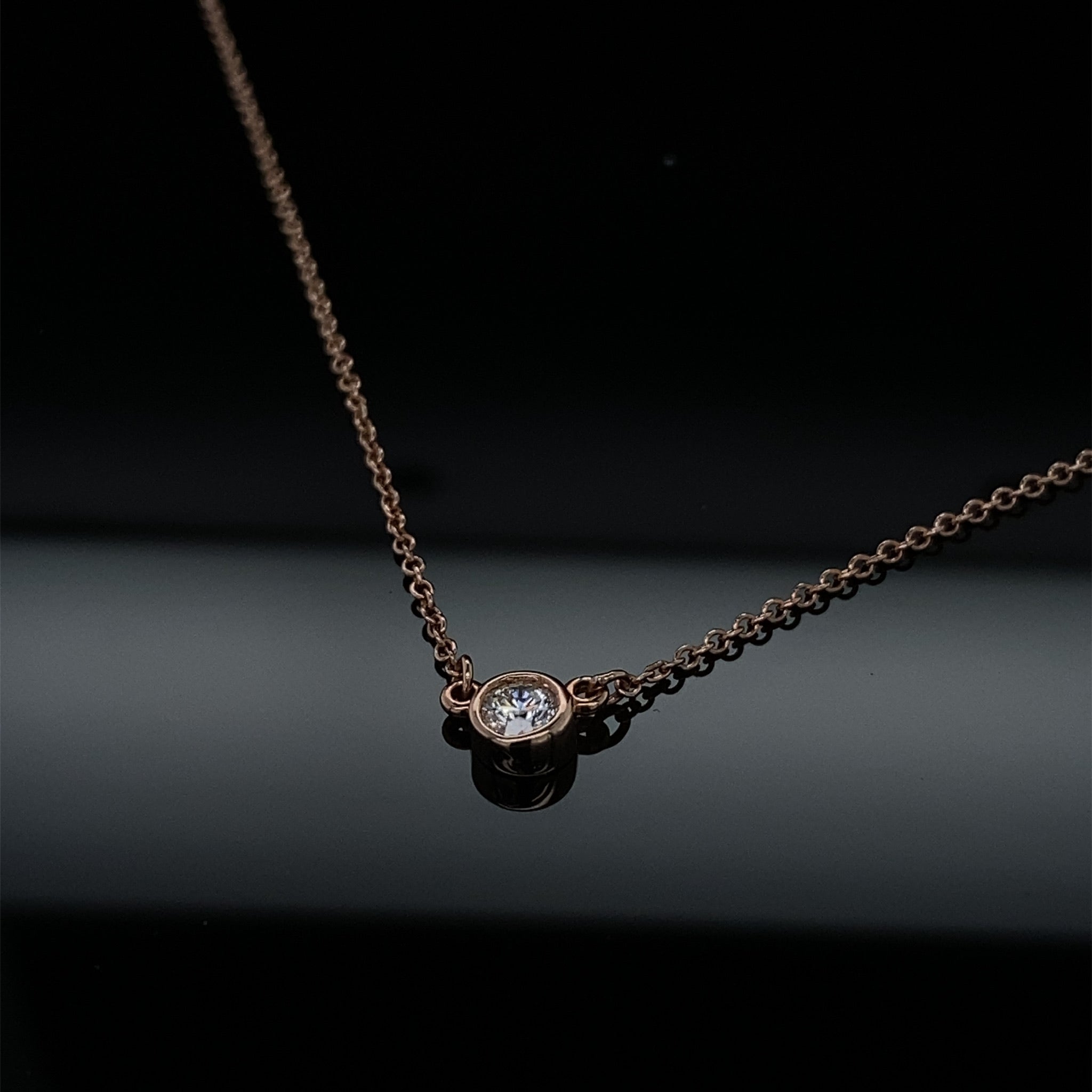 1/6ct Full Moon Diamond Dot Necklace
