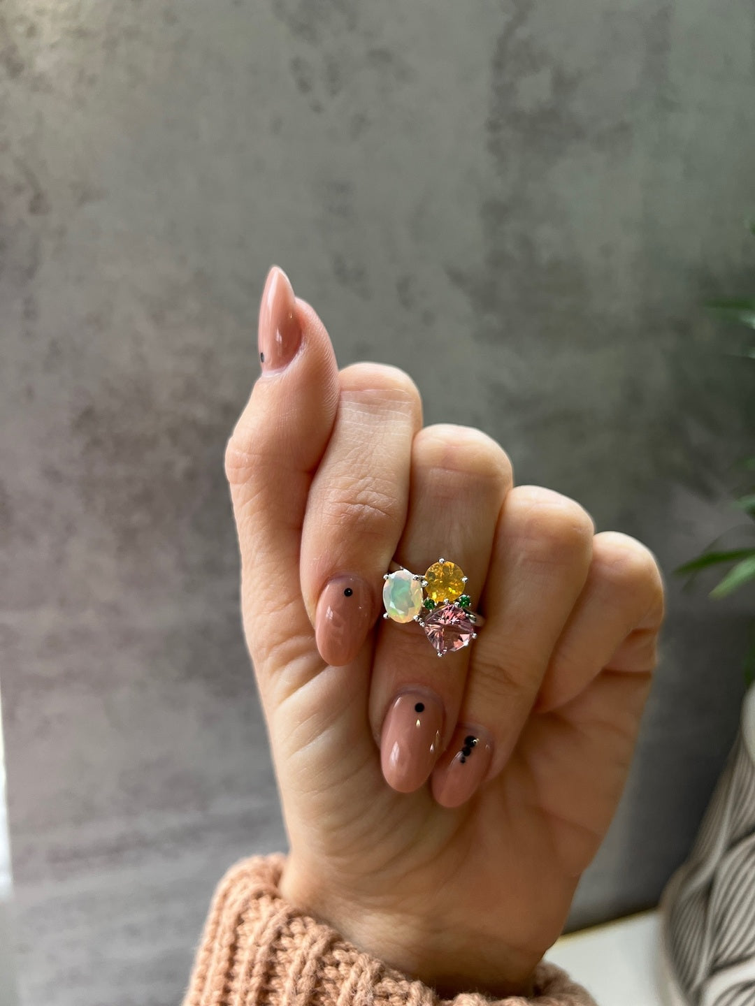 Spring Garden Gem Cluster Ring