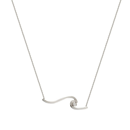 WAVE w/3PT DIAMOND ACCENT ADJ NECK (2.4g)