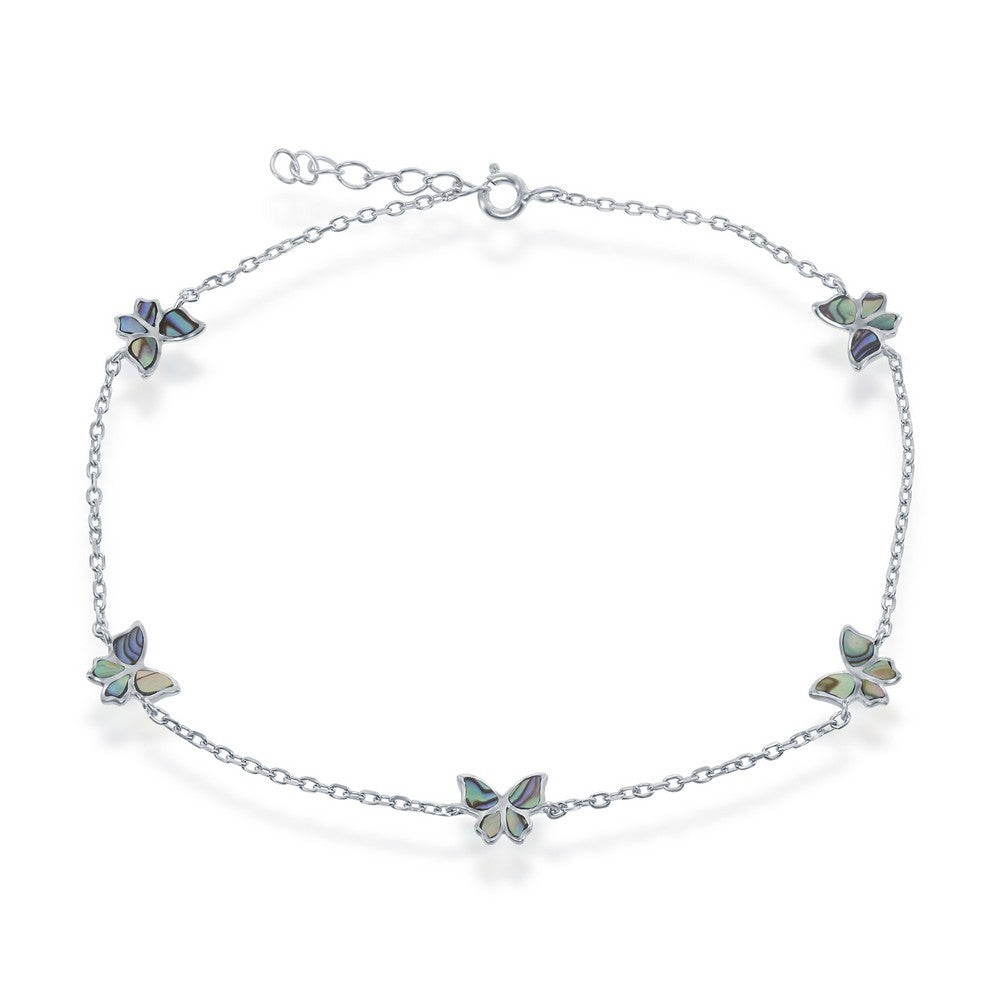Sterling Silver
Abalone Accents