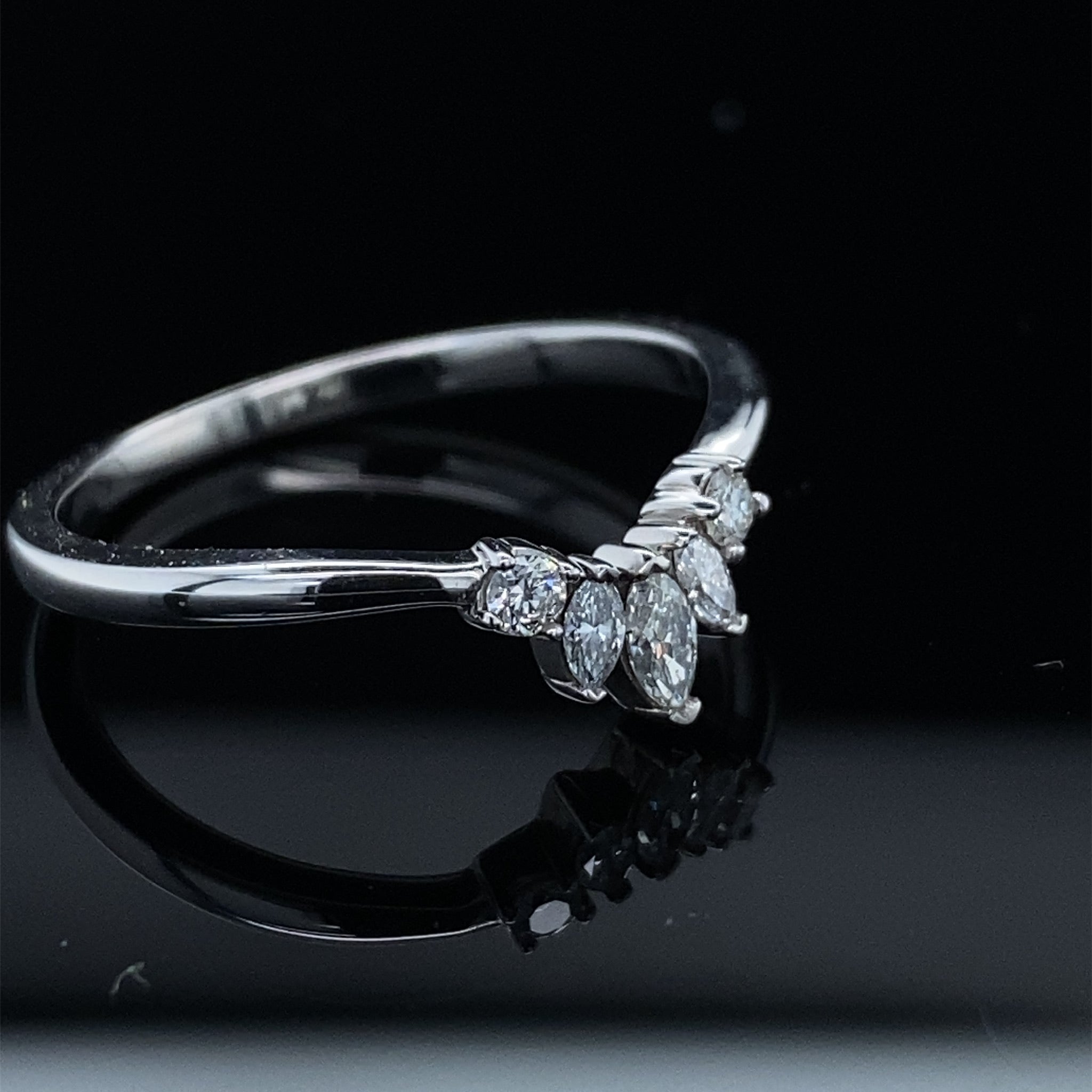 1/5ct My Princess Marquise Tiara Contour Band