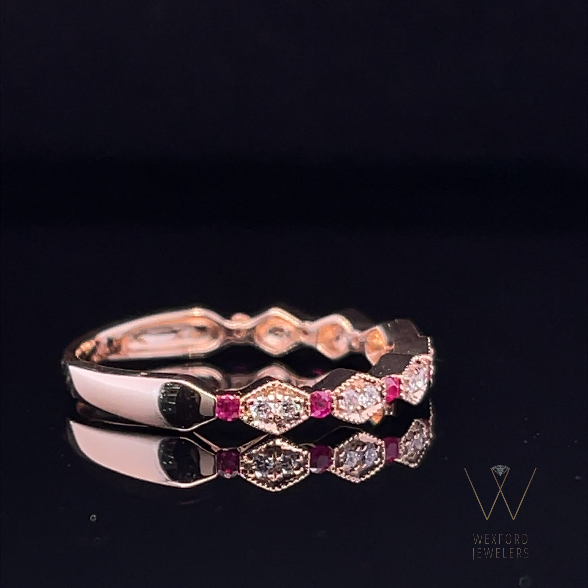 .11ct DIA & Ruby Band All Decco&