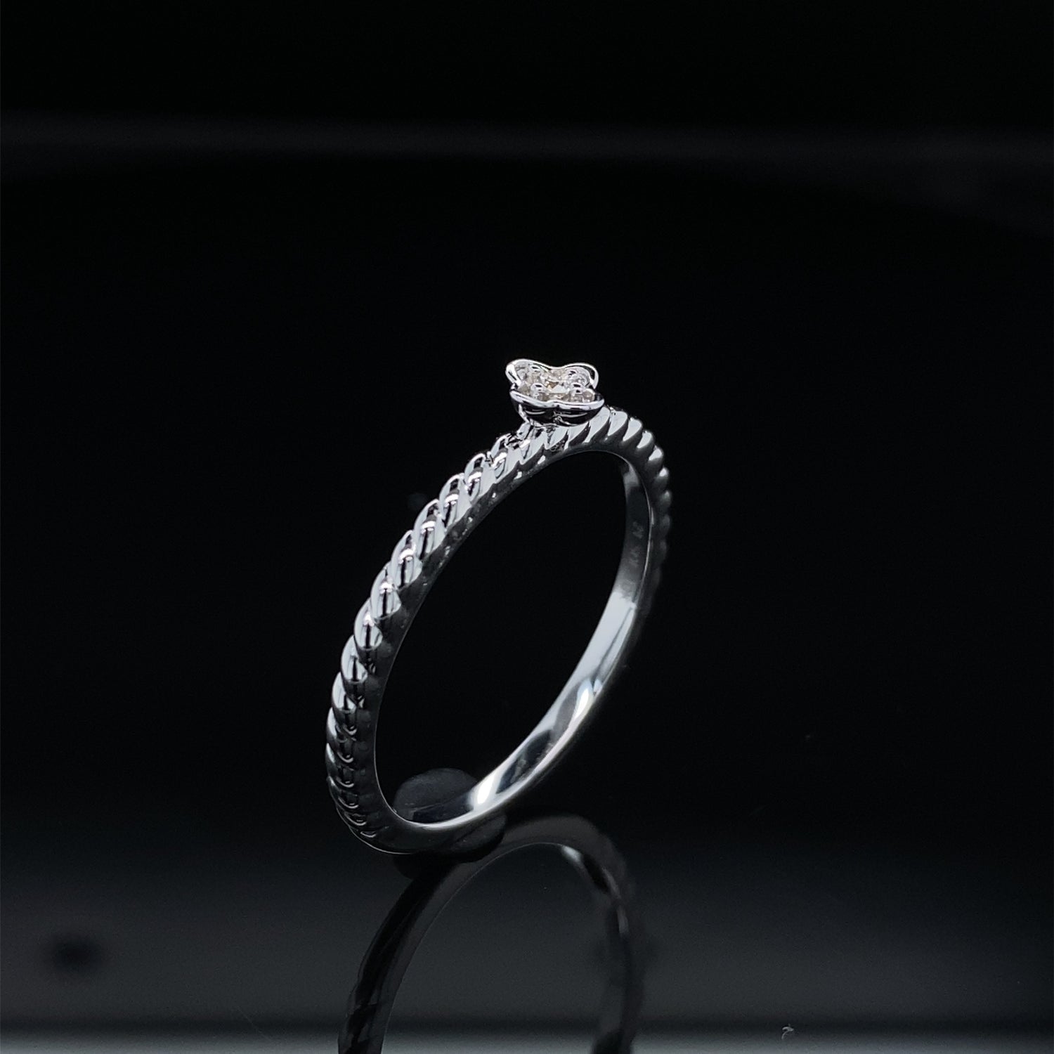 Blossom Diamond Twist Promise Ring