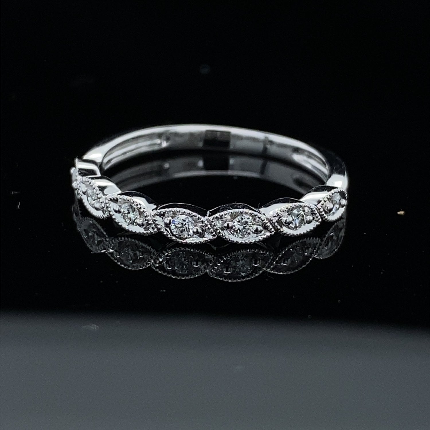 Leaves of Love Diamond Stacking Band