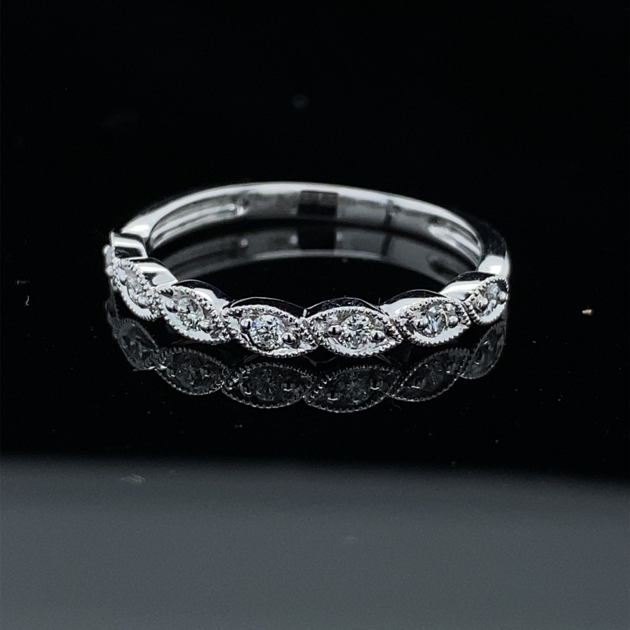 Leaves of Love Diamond Stacking Band