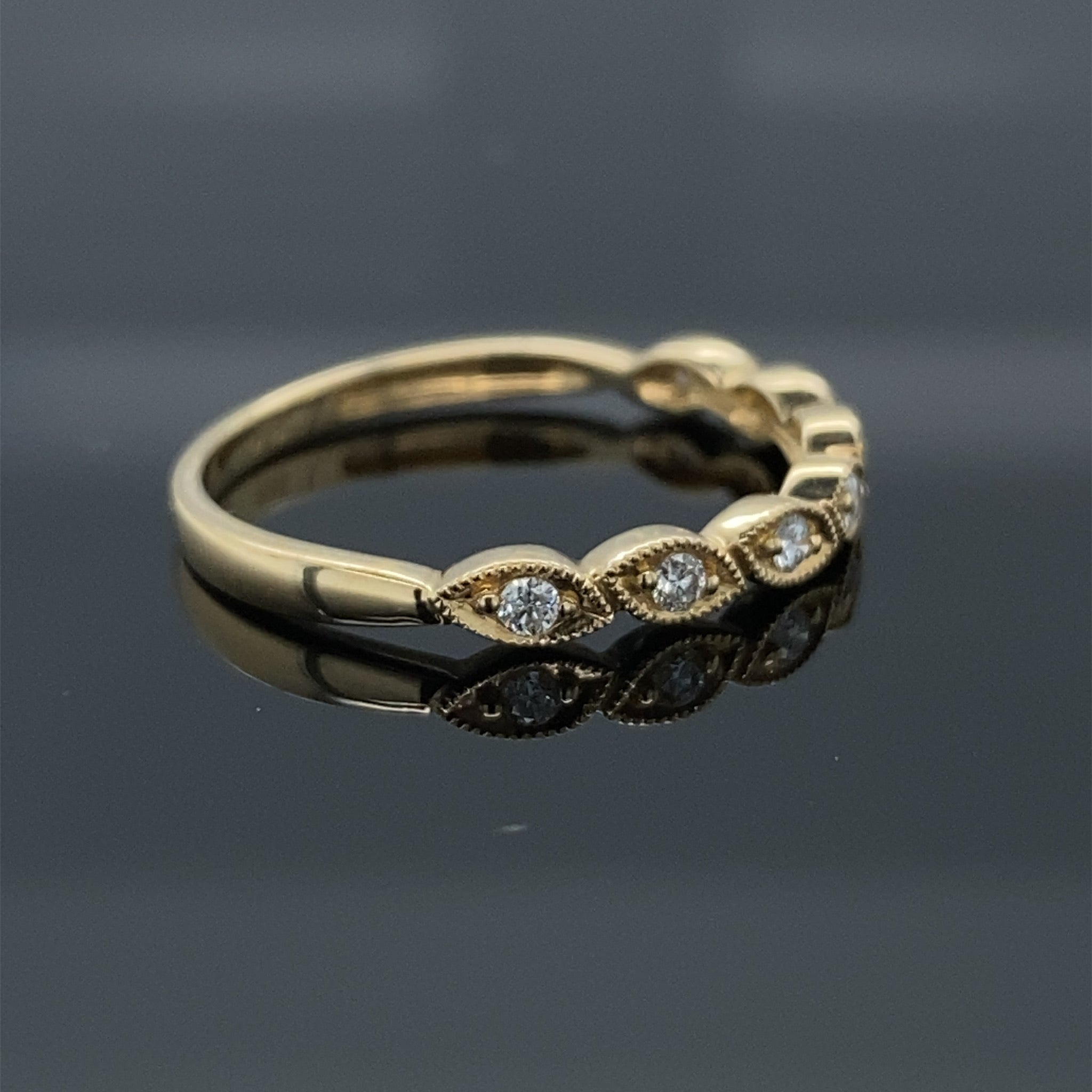 Leaves of Love Diamond Stacking Band