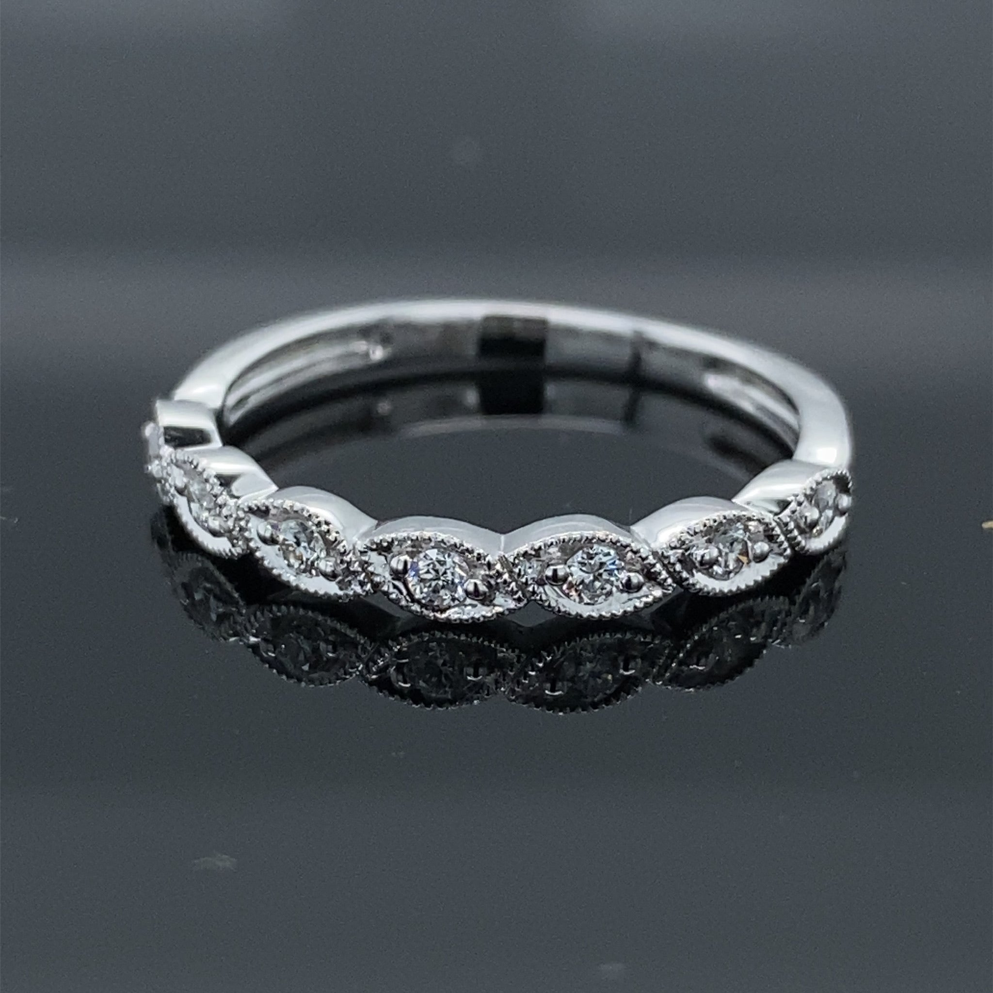 Leaves of Love Diamond Stacking Band