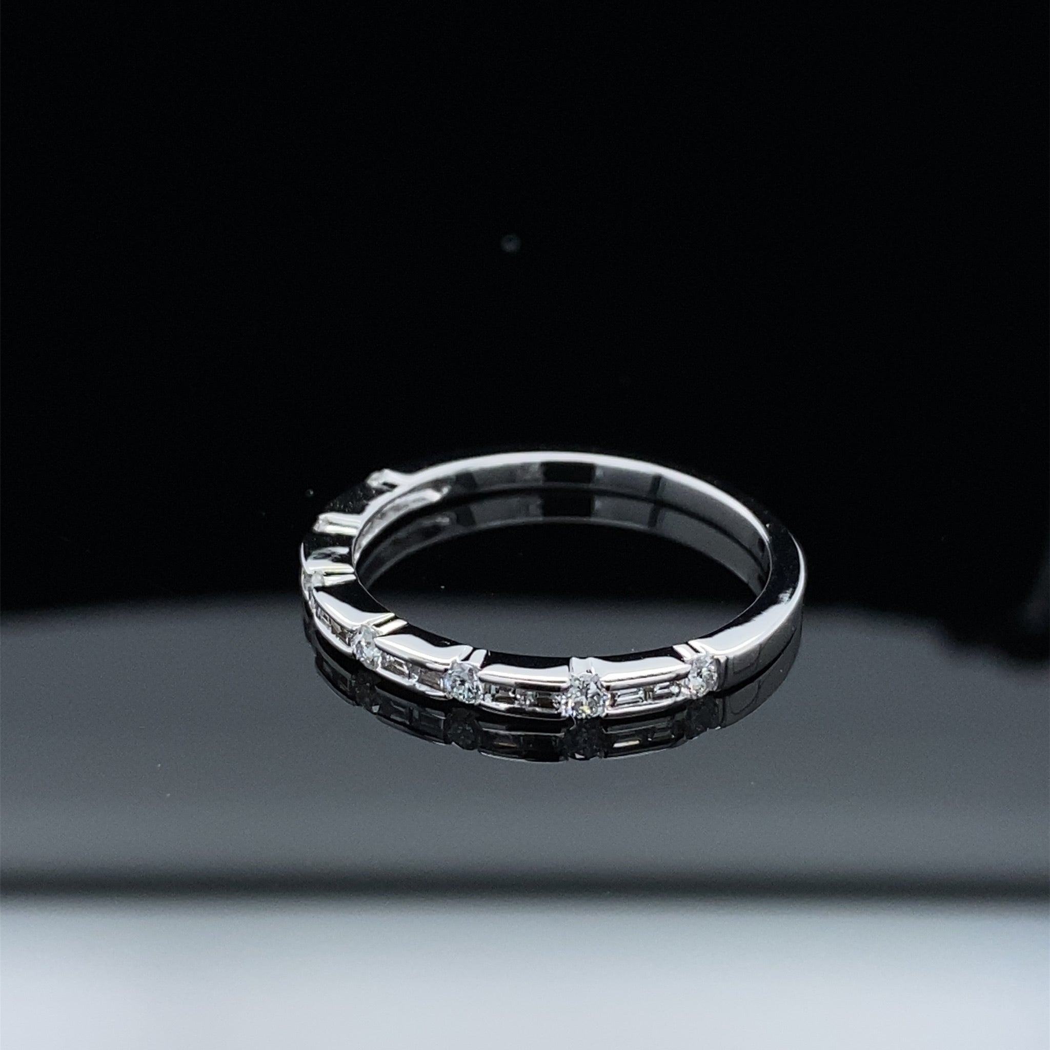 Lines of Love Diamond Stacking Band