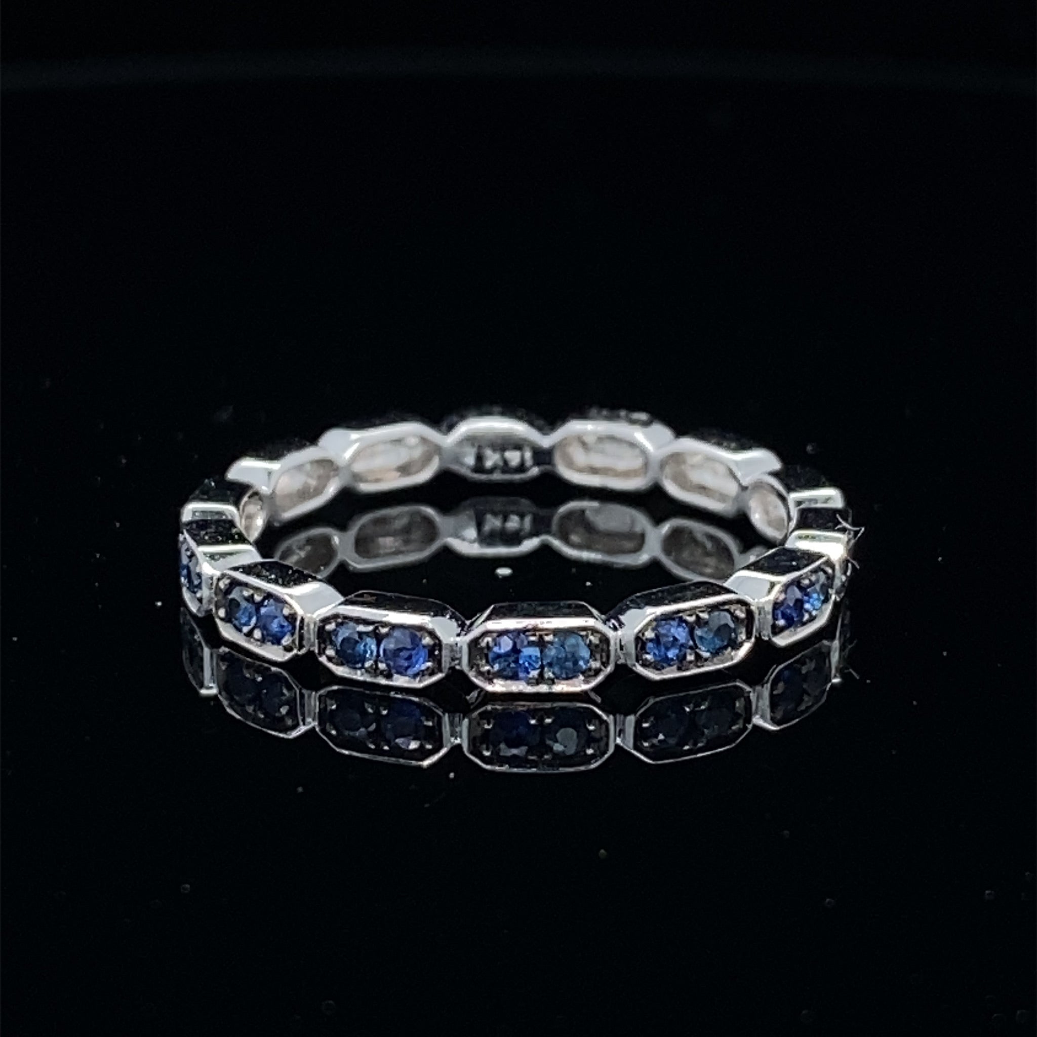 Sapphire Gondola Style Stacking Band