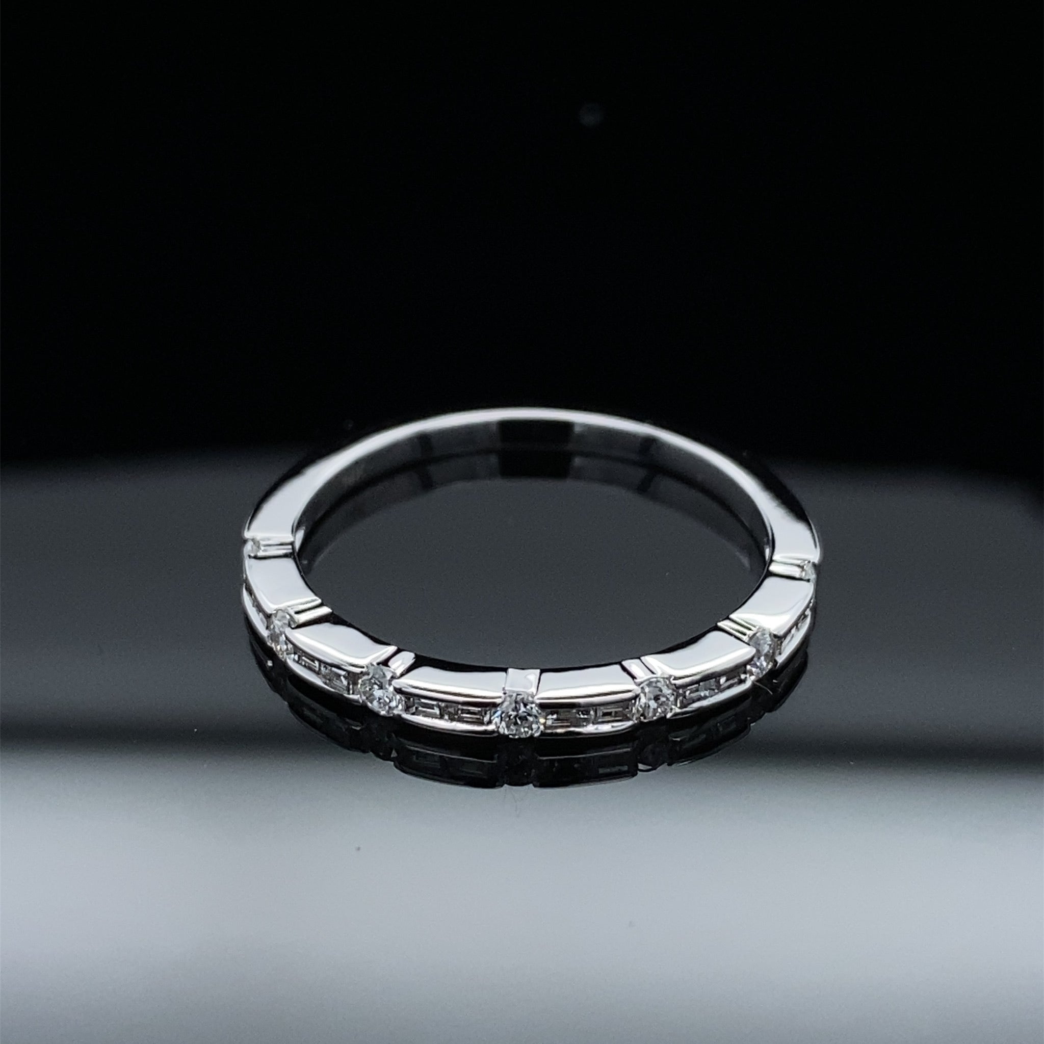 Lines of Love Diamond Stacking Band