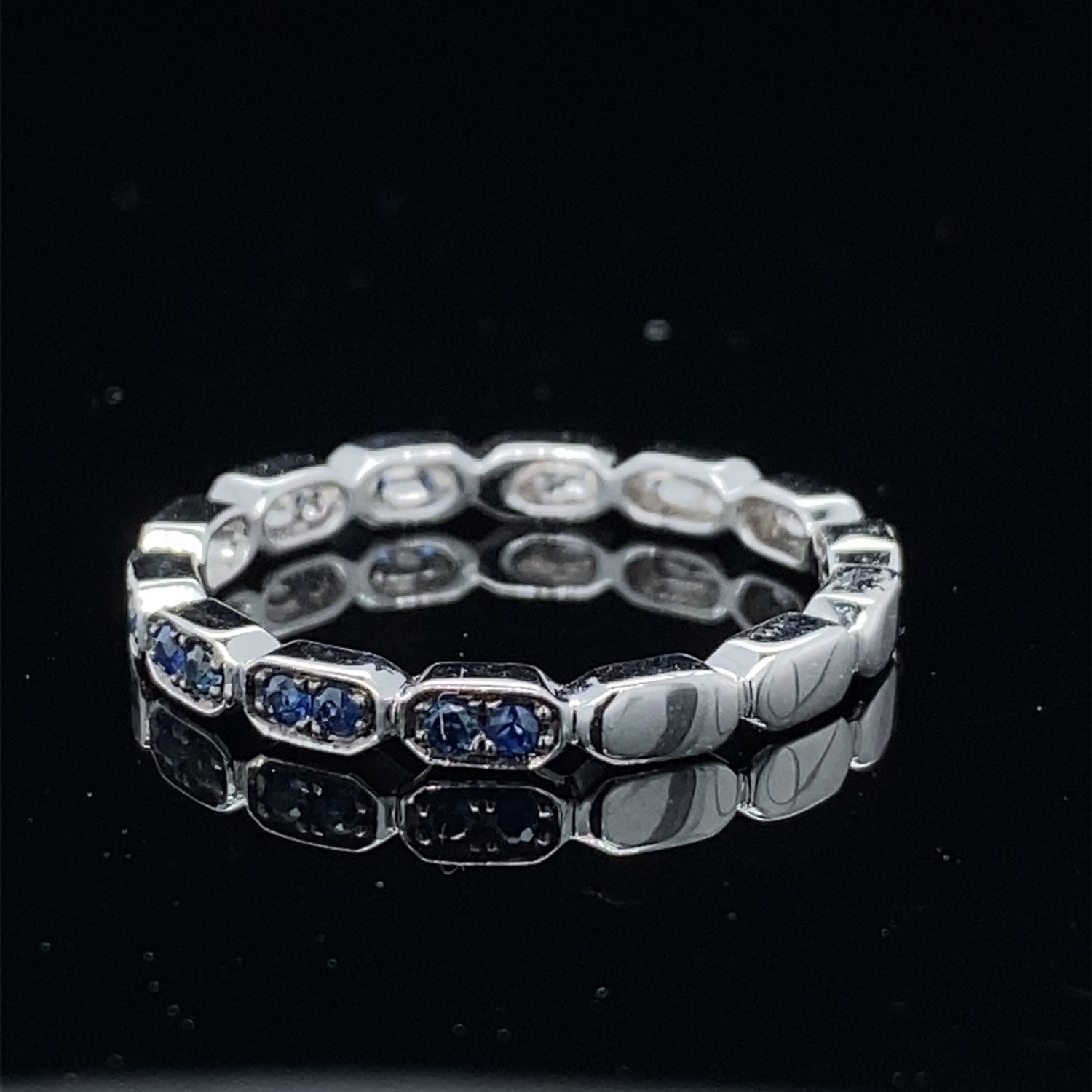 Sapphire Gondola Style Stacking Band