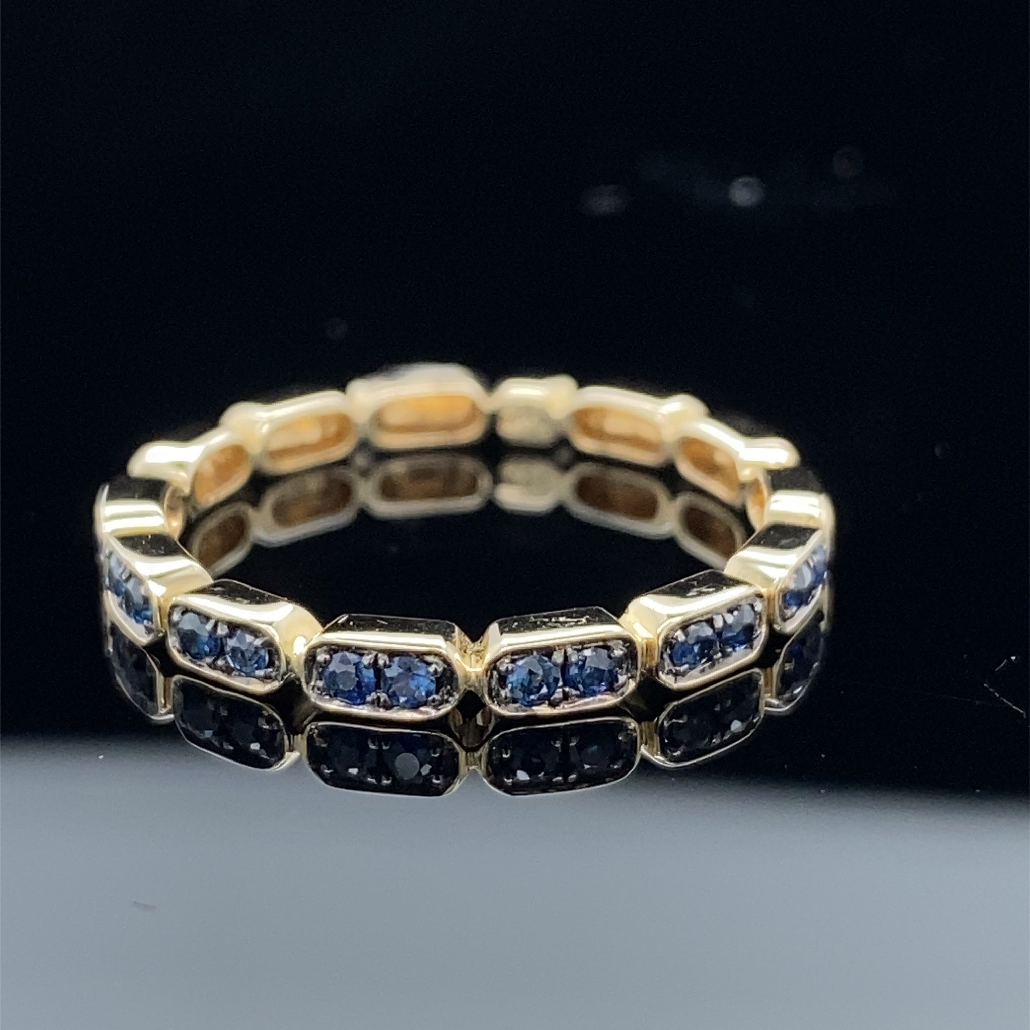 Sapphire Gondola Style Stacking Band