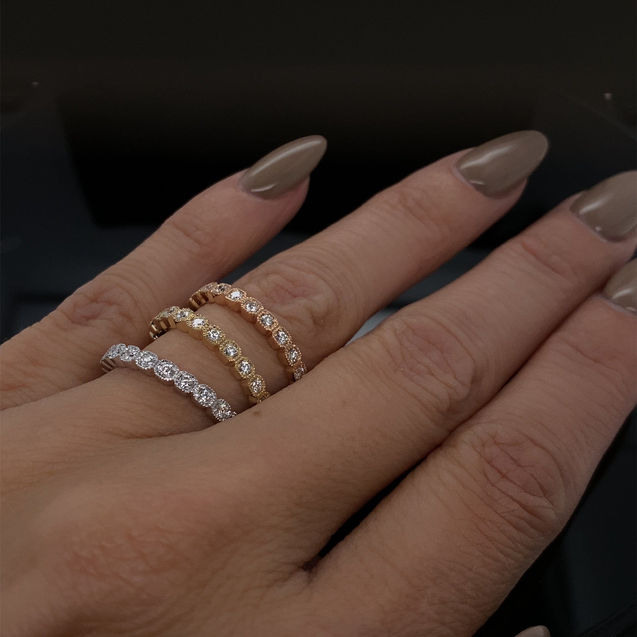 Micro Cushion Look Diamond Band