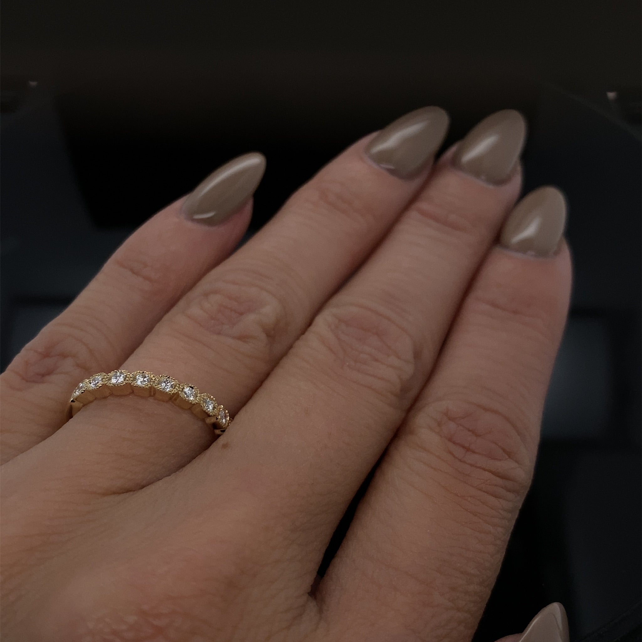 Micro Cushion Look Diamond Band