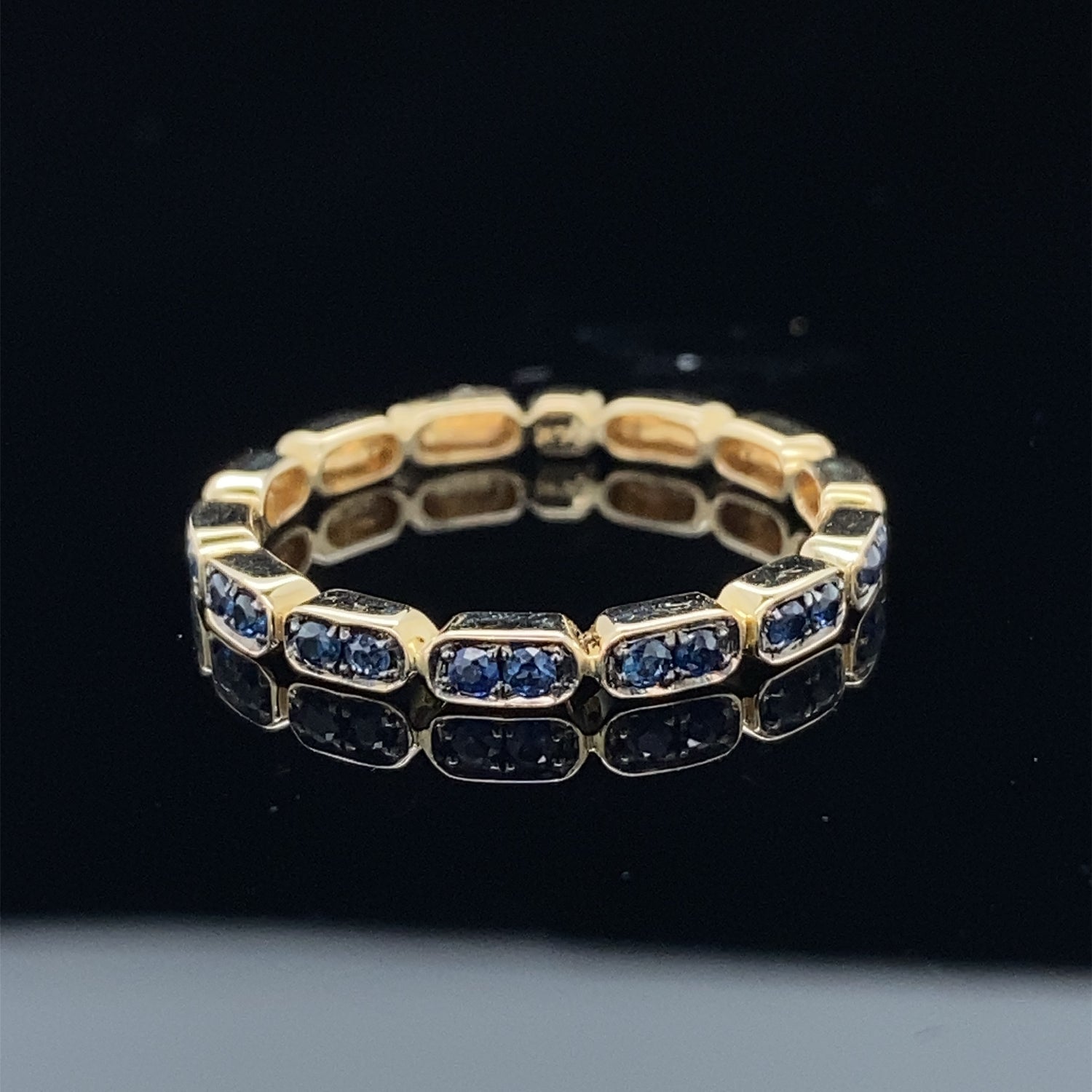 Sapphire Gondola Style Stacking Band