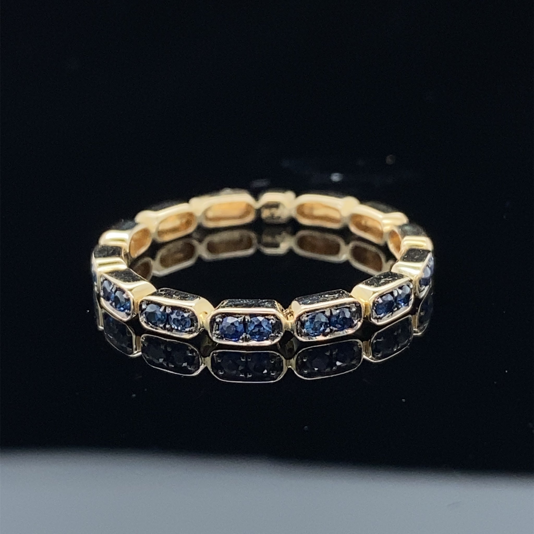 Sapphire Gondola Style Stacking Band