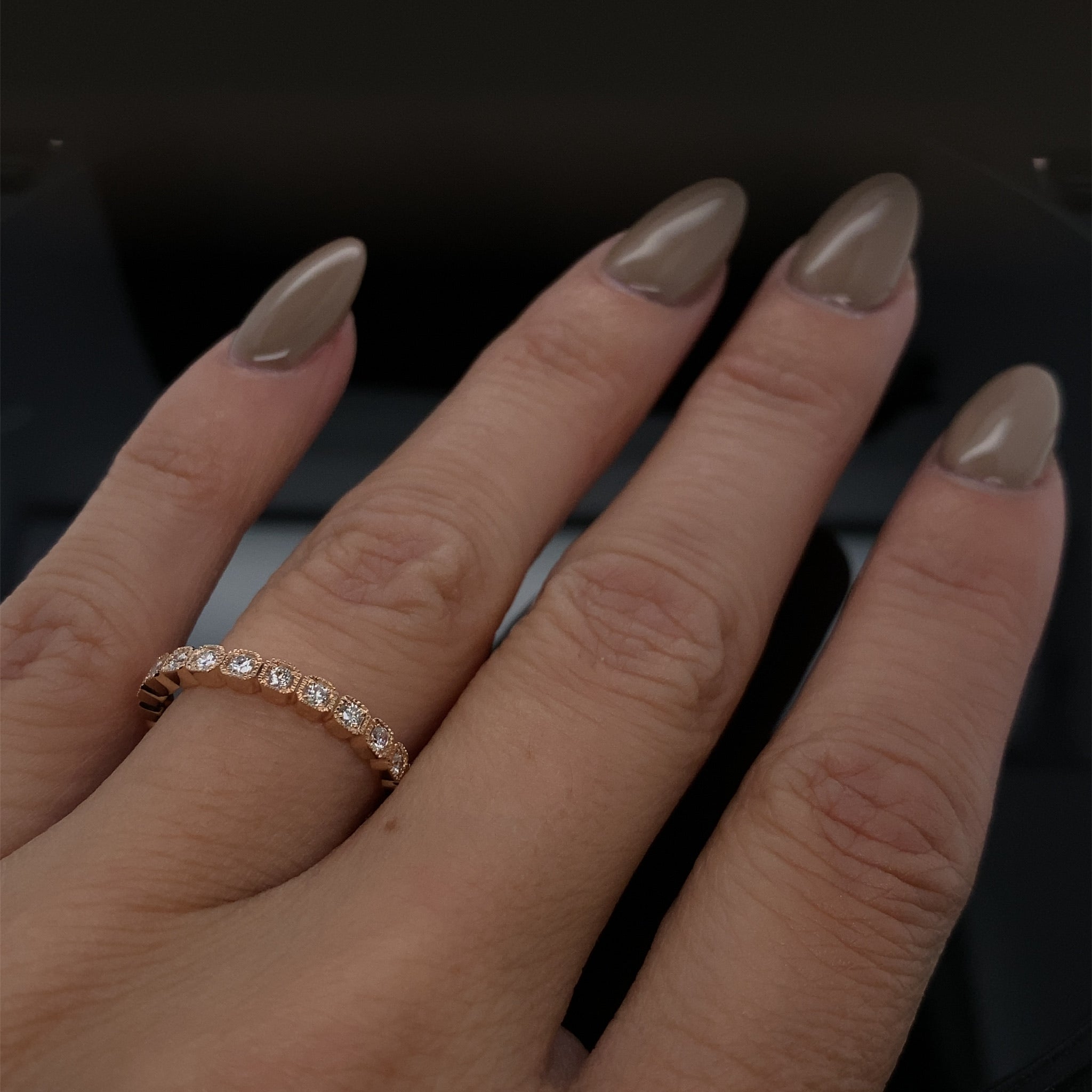 Micro Cushion Look Diamond Band