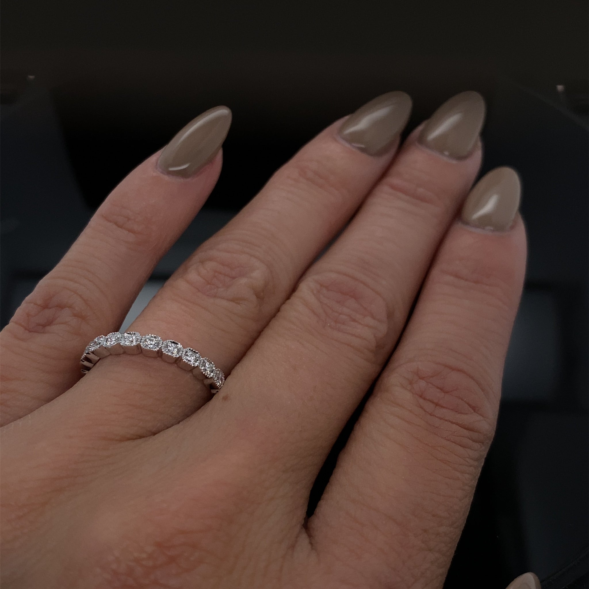 Micro Cushion Look Diamond Band